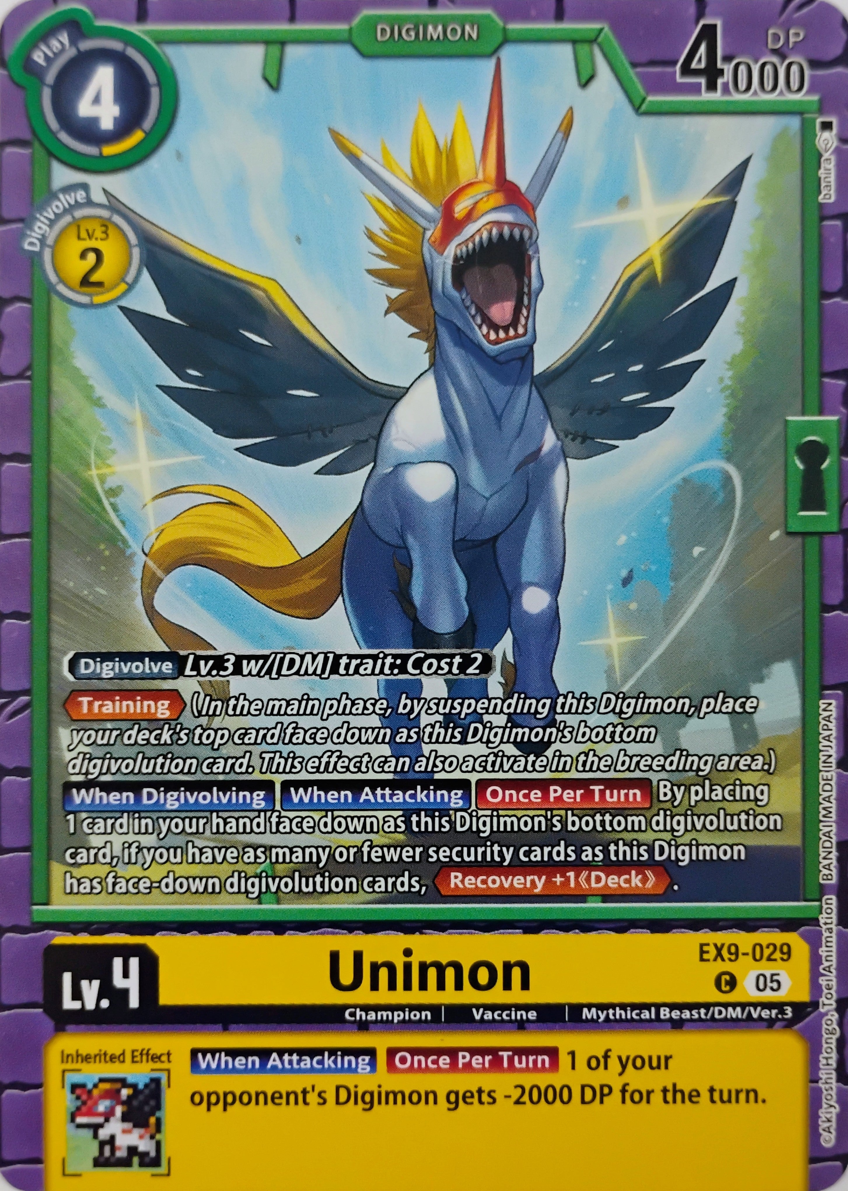 Digimon tcg Unimon Ex9-029