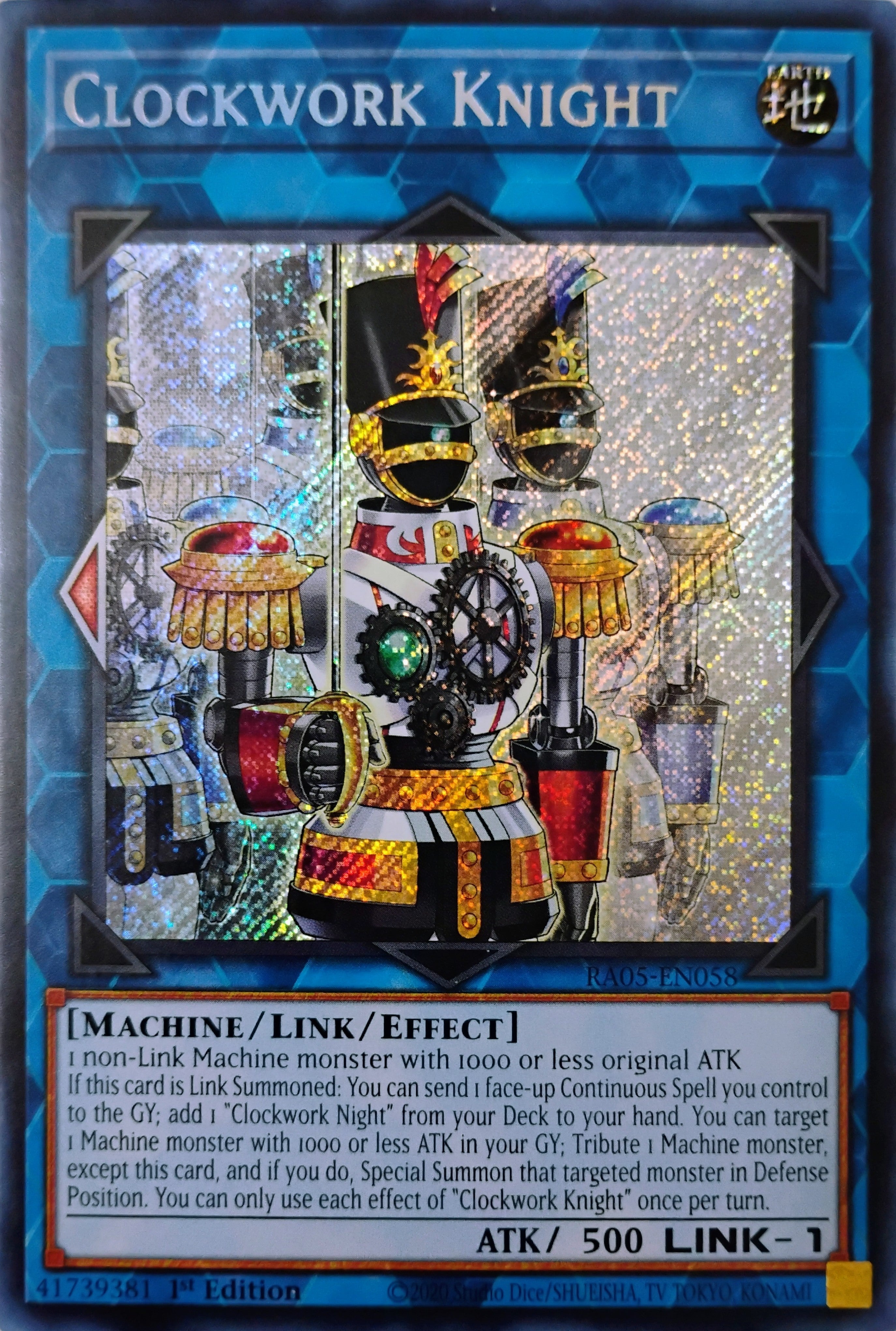 Yugioh! Clockwork Knight Ra05-en058 1st edition Secreta