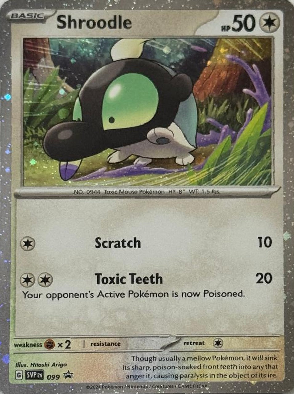 Pokémon Tcg Shroodle 099 Holo Cosmo