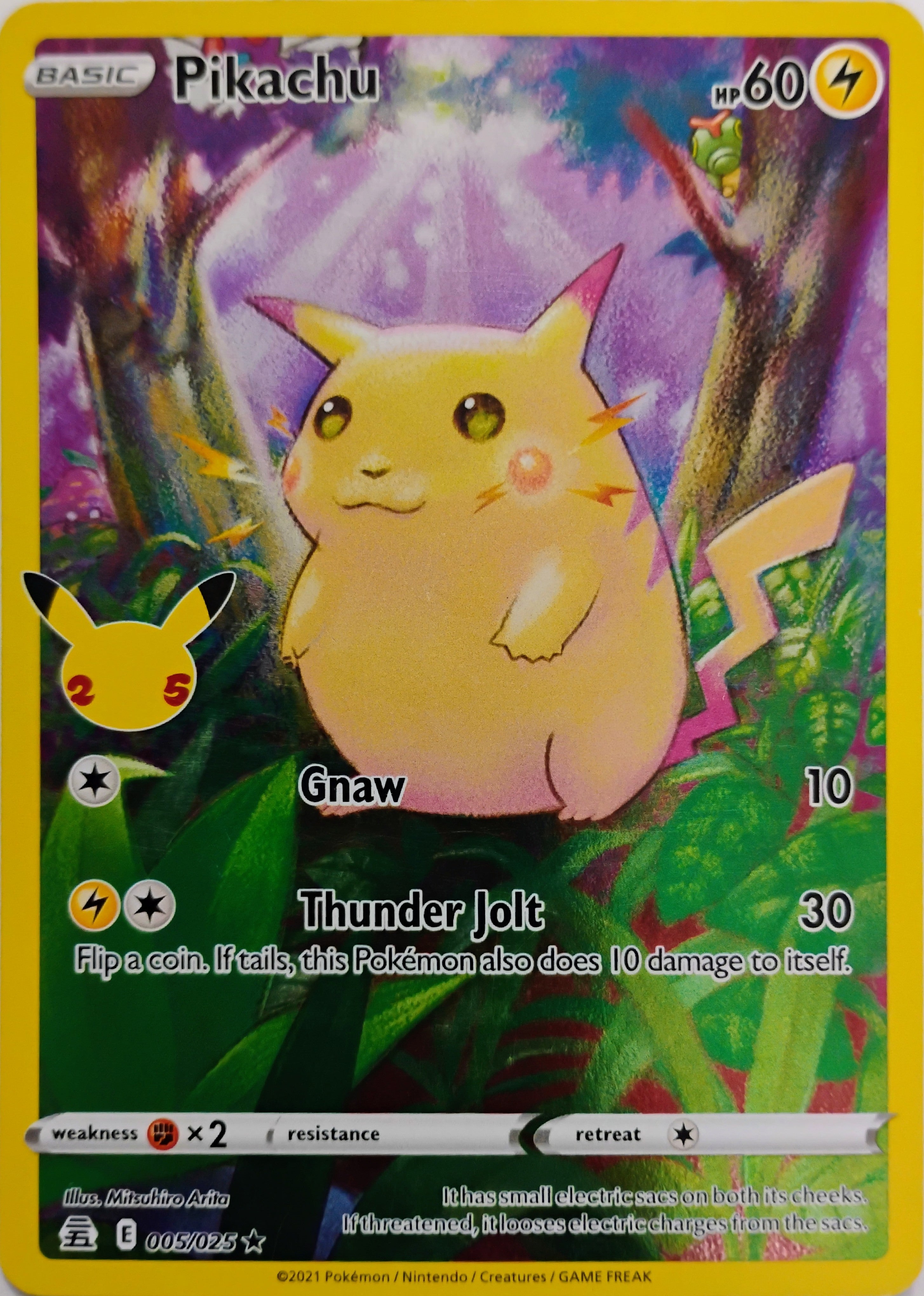 Pokémon tcg Pikachu 005/025