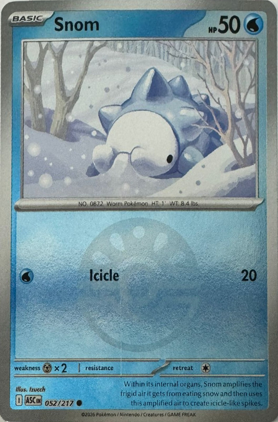 Pokémon tcg Snom 052/217 (Friend Ball)
