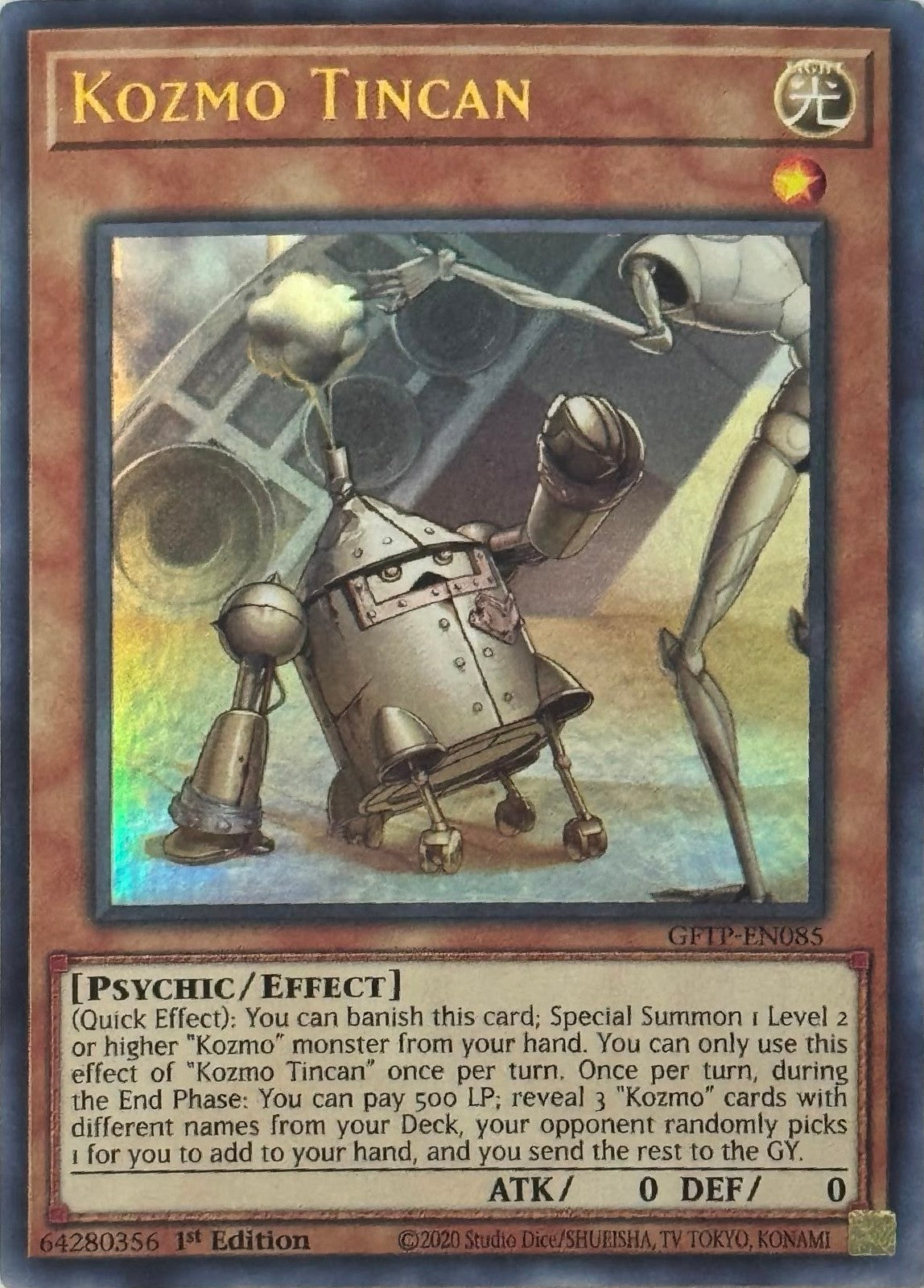 Yugioh! Kozmo Tincan GFTP-EN085 1st Edition Ultra