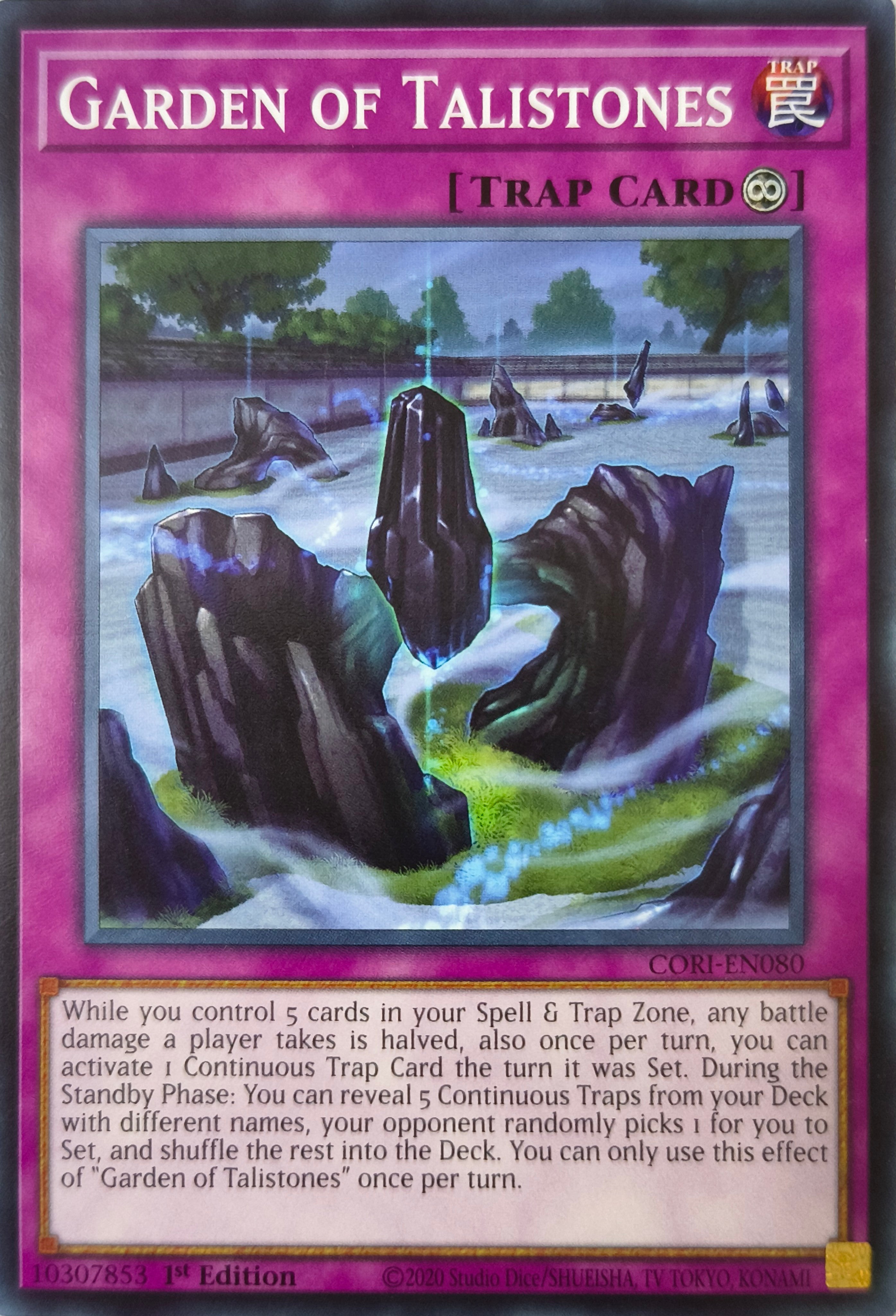 Yugioh! Garden Of Talistones Cori-en080 1st Edition