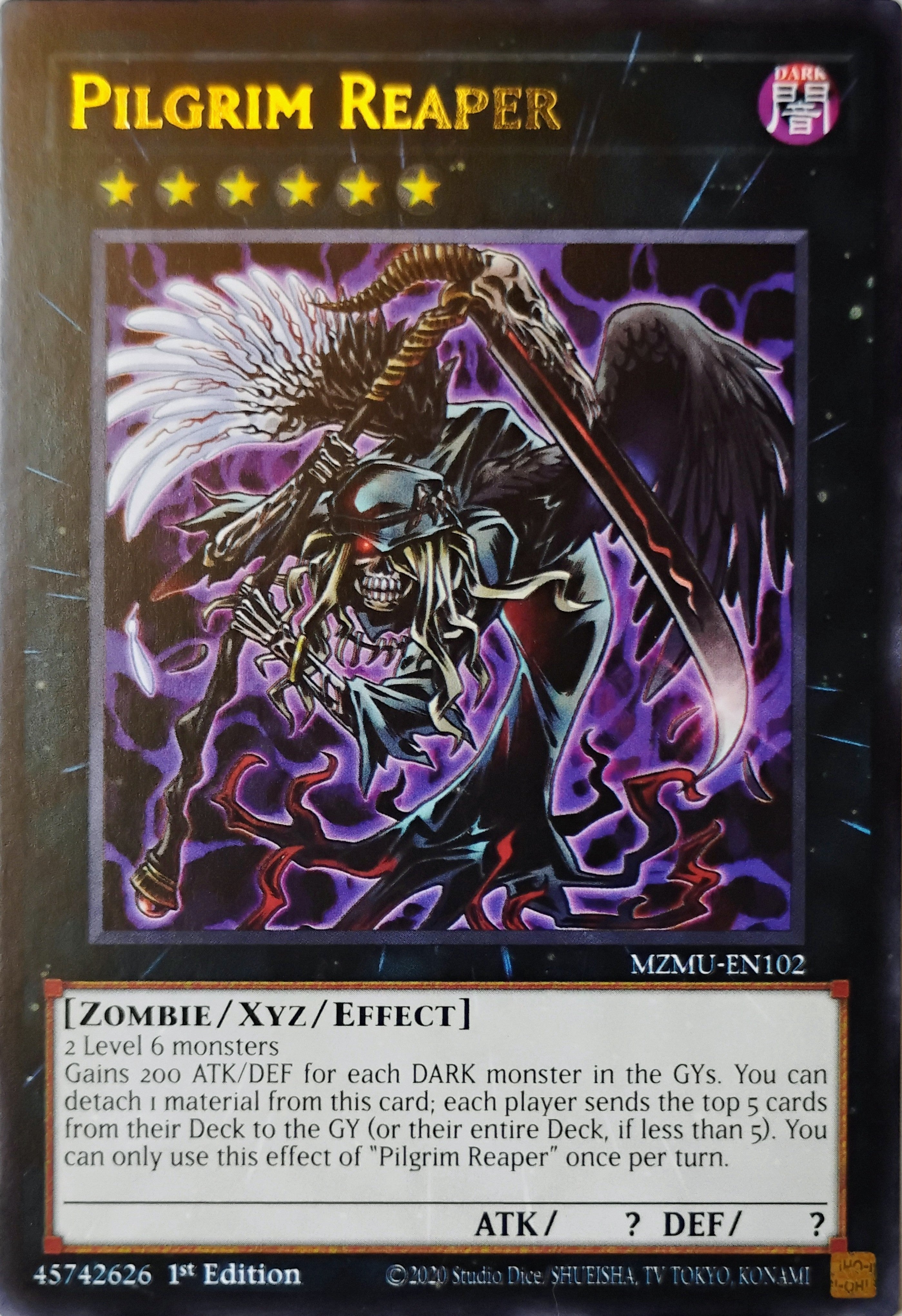 Yugioh! Pilgrim Reaper Mzmu-en102 Rara