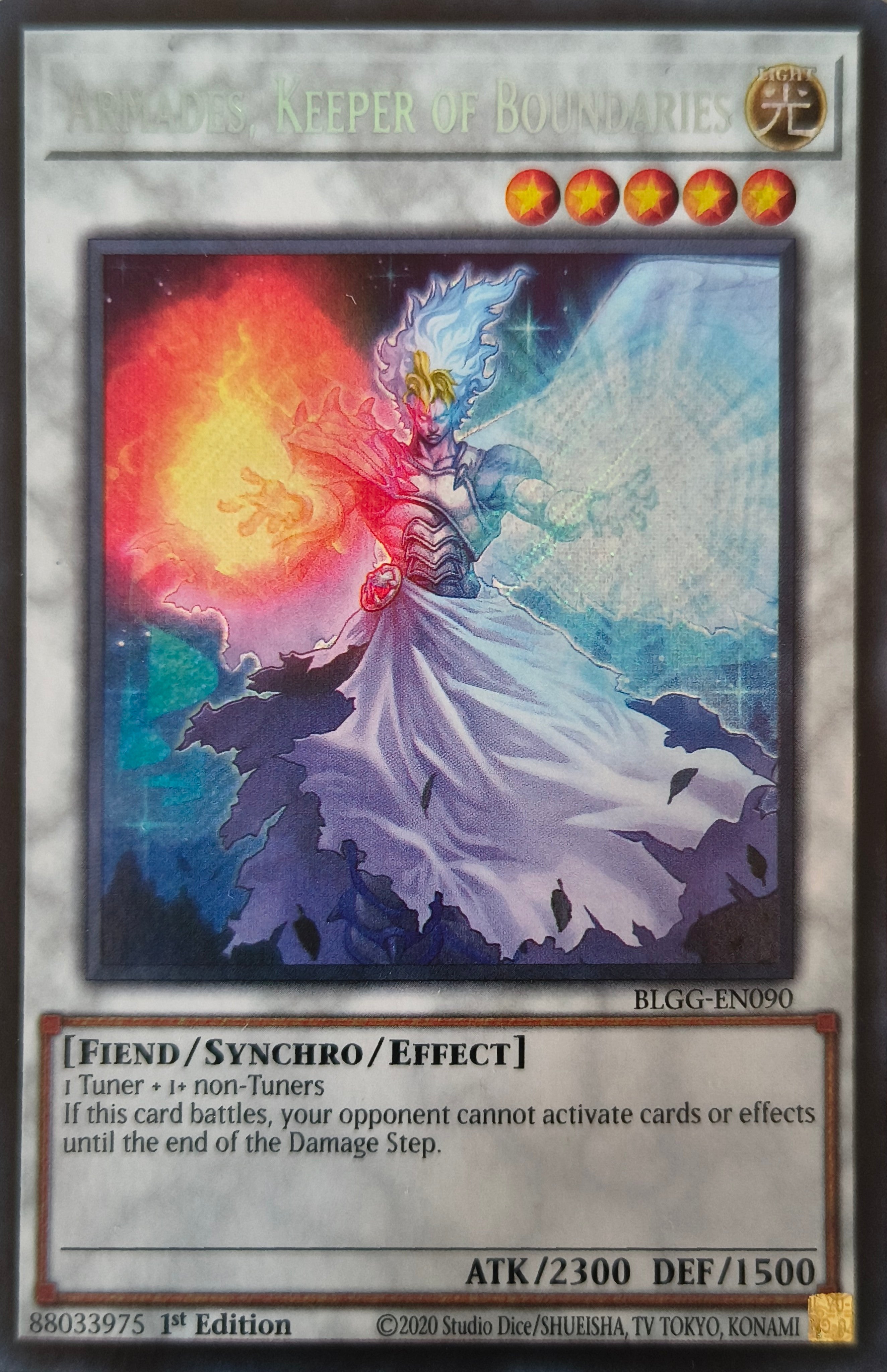 Yugioh! Armades, Keeper of Boundaries Blgg-en090 1st edition Secreta