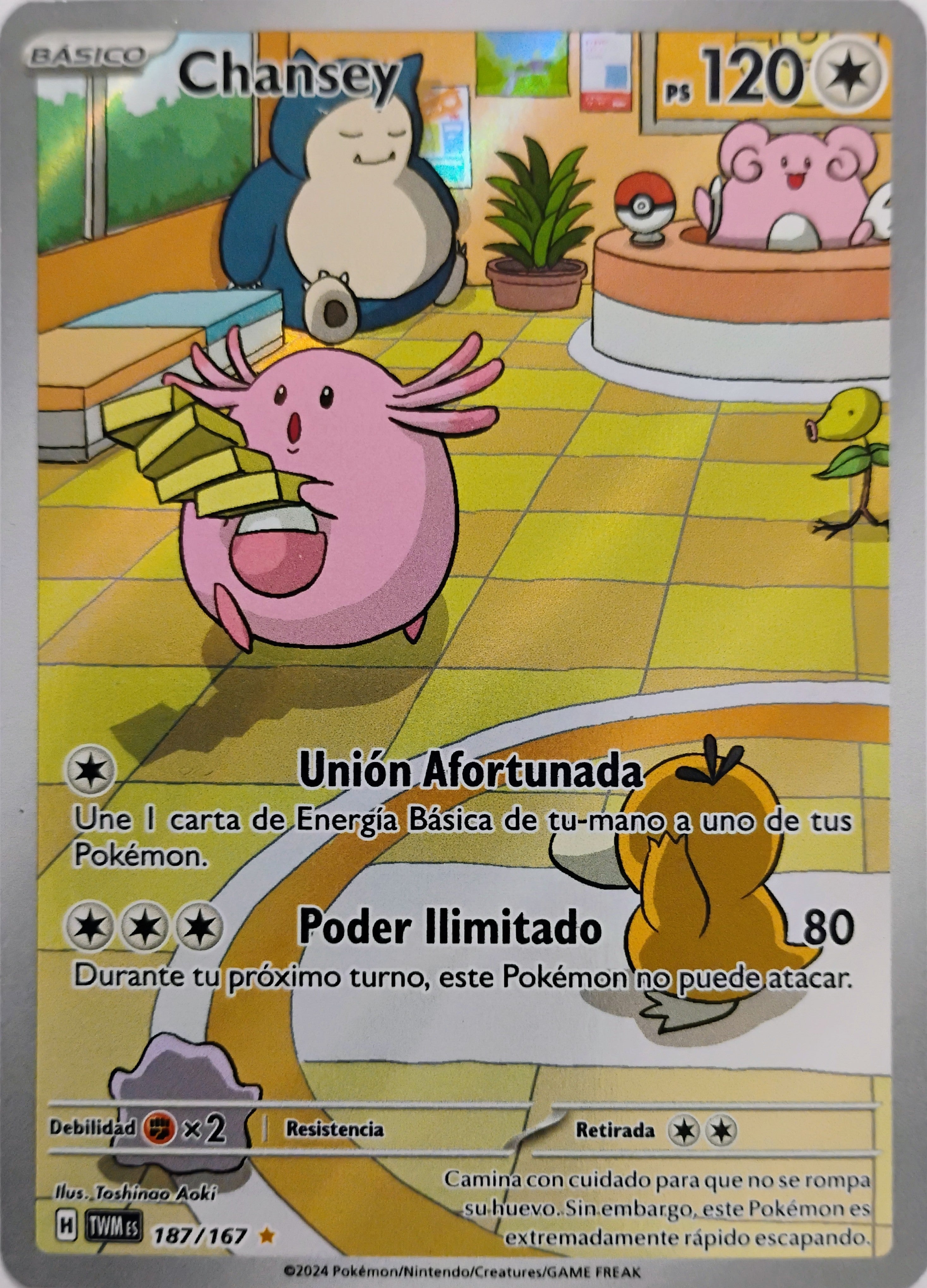 Pokémon tcg Chansey 187/167 (Español)