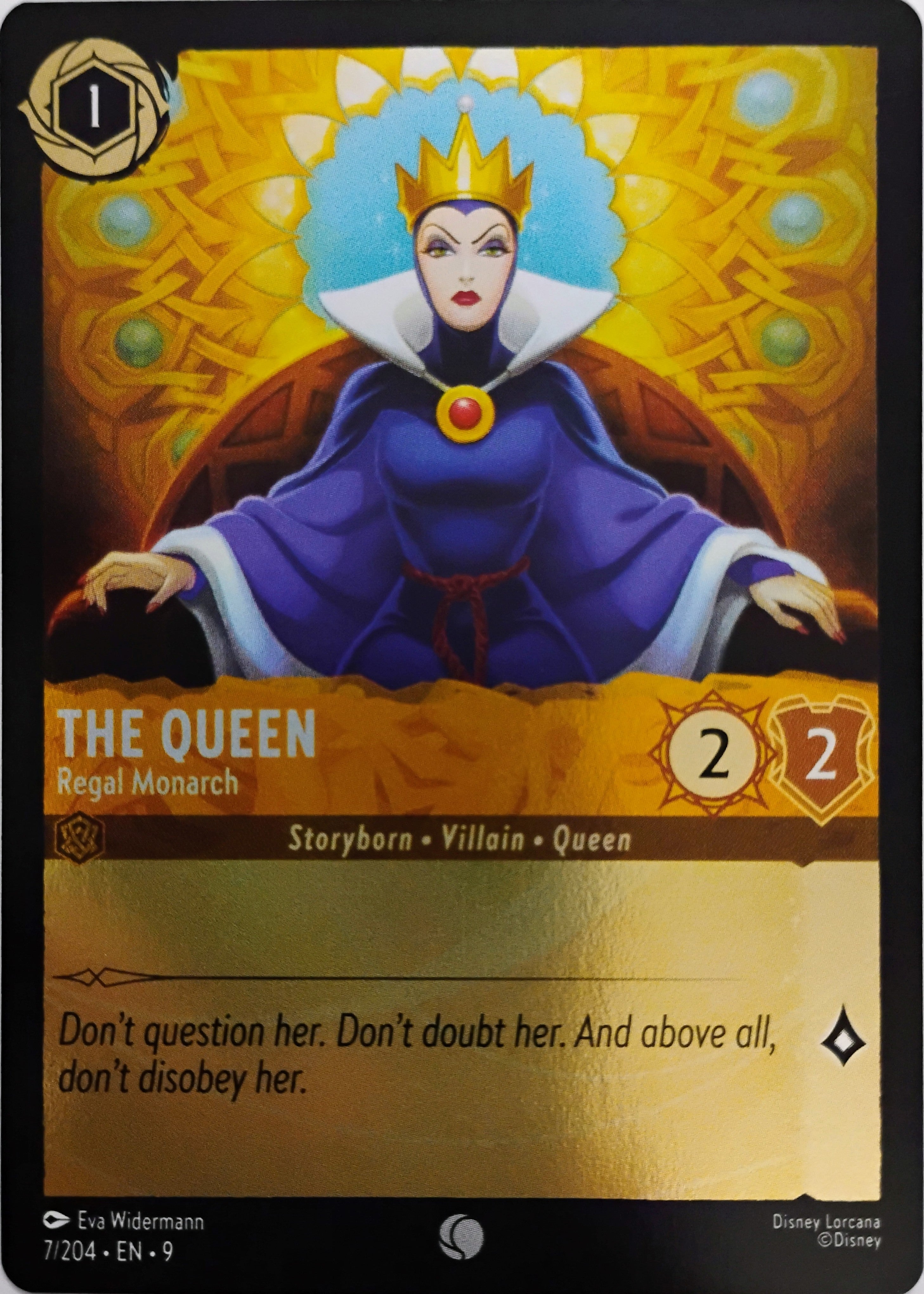 Disney Lorcana The Queen 7/204 Foil