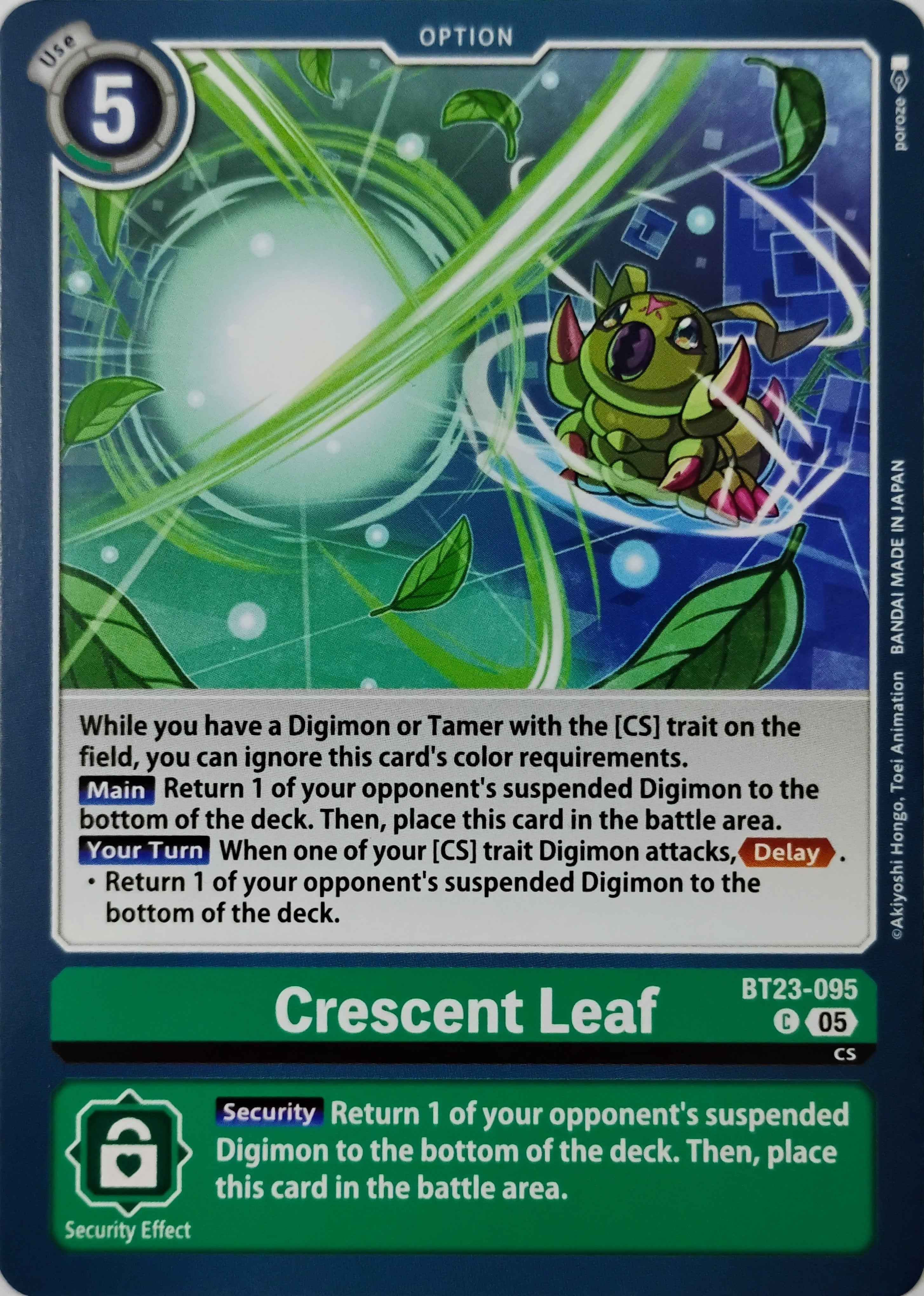 Digimon tcg Crescent Leaf Bt23-095