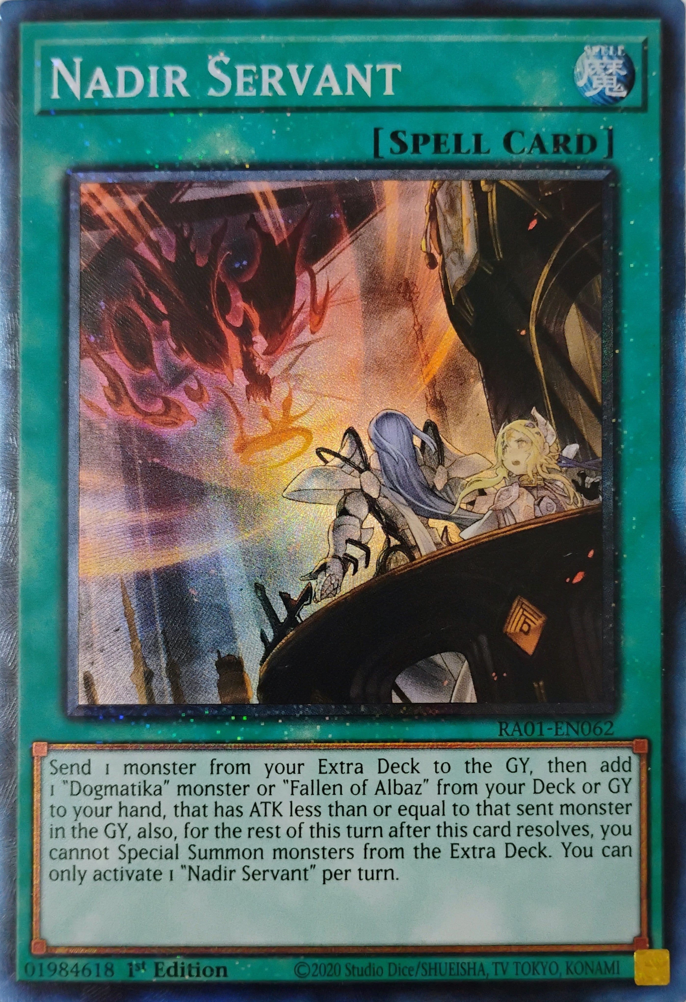 Yugioh! Nadir Servant Ra01-en062 1st edition Collector