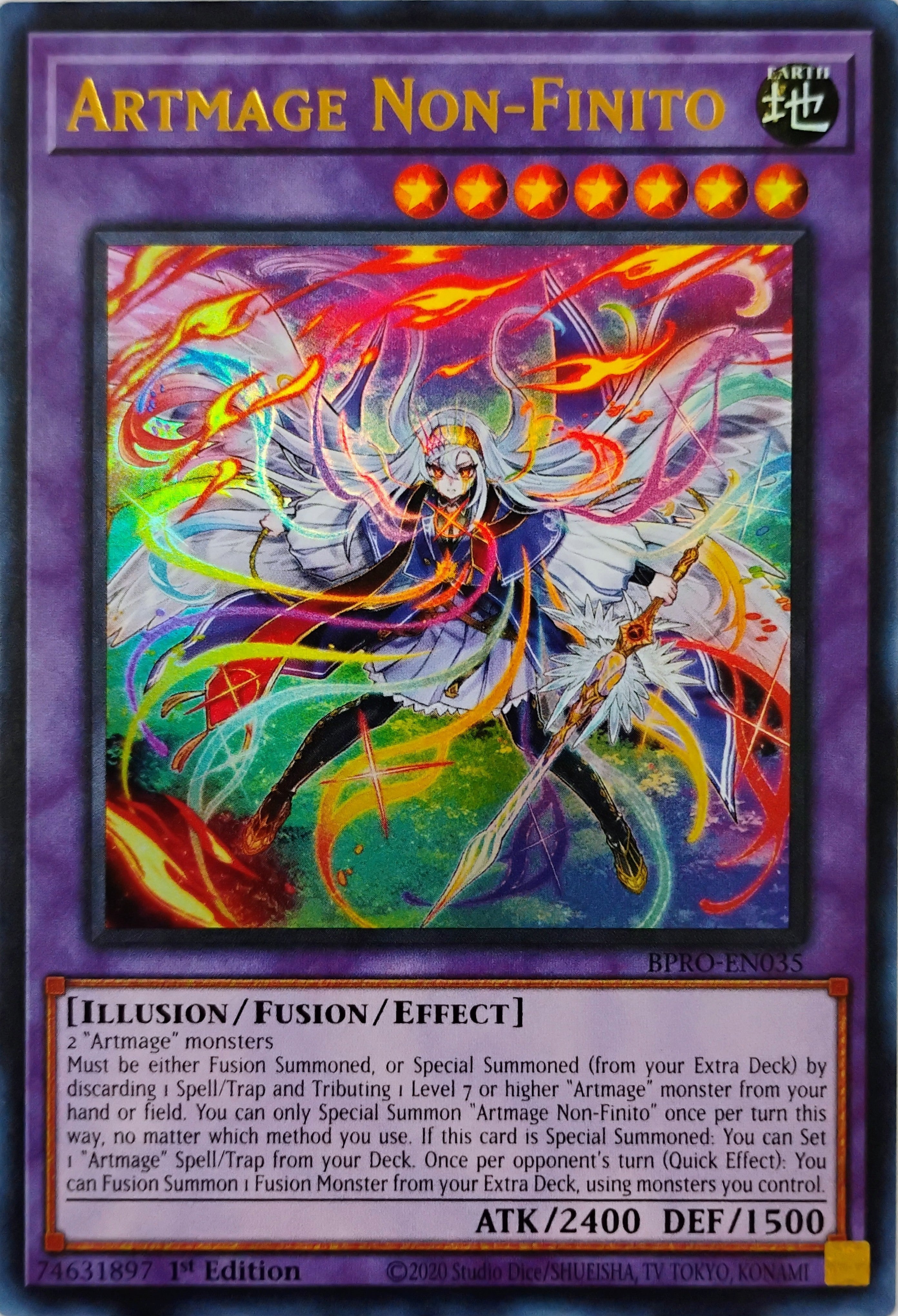 Yugioh! Artmage Non-Finito Bpro-en035 Ultra Rare