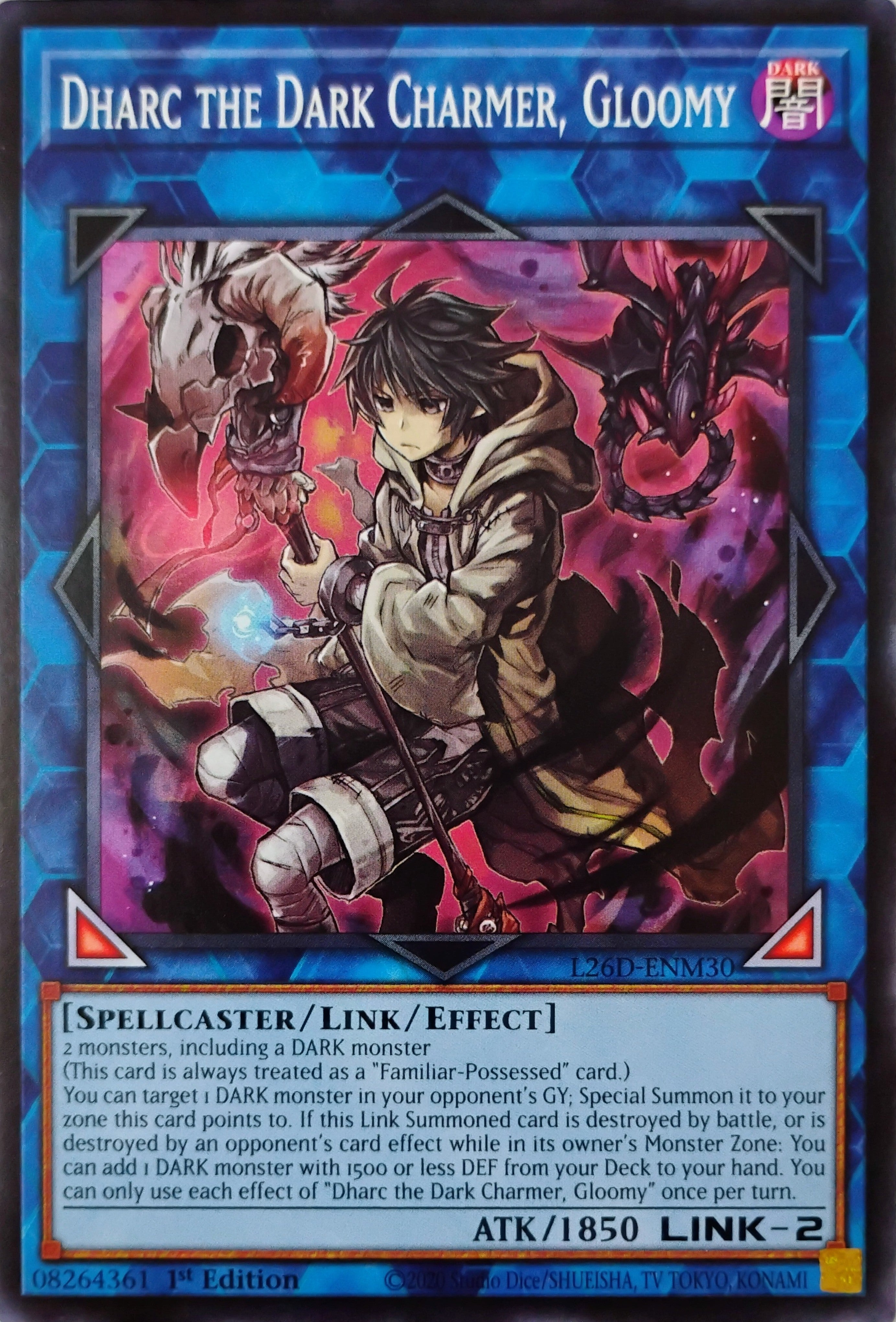Yugioh! Dharc The Dark Charmer, Gloomy L26D-ENM30 1st edition