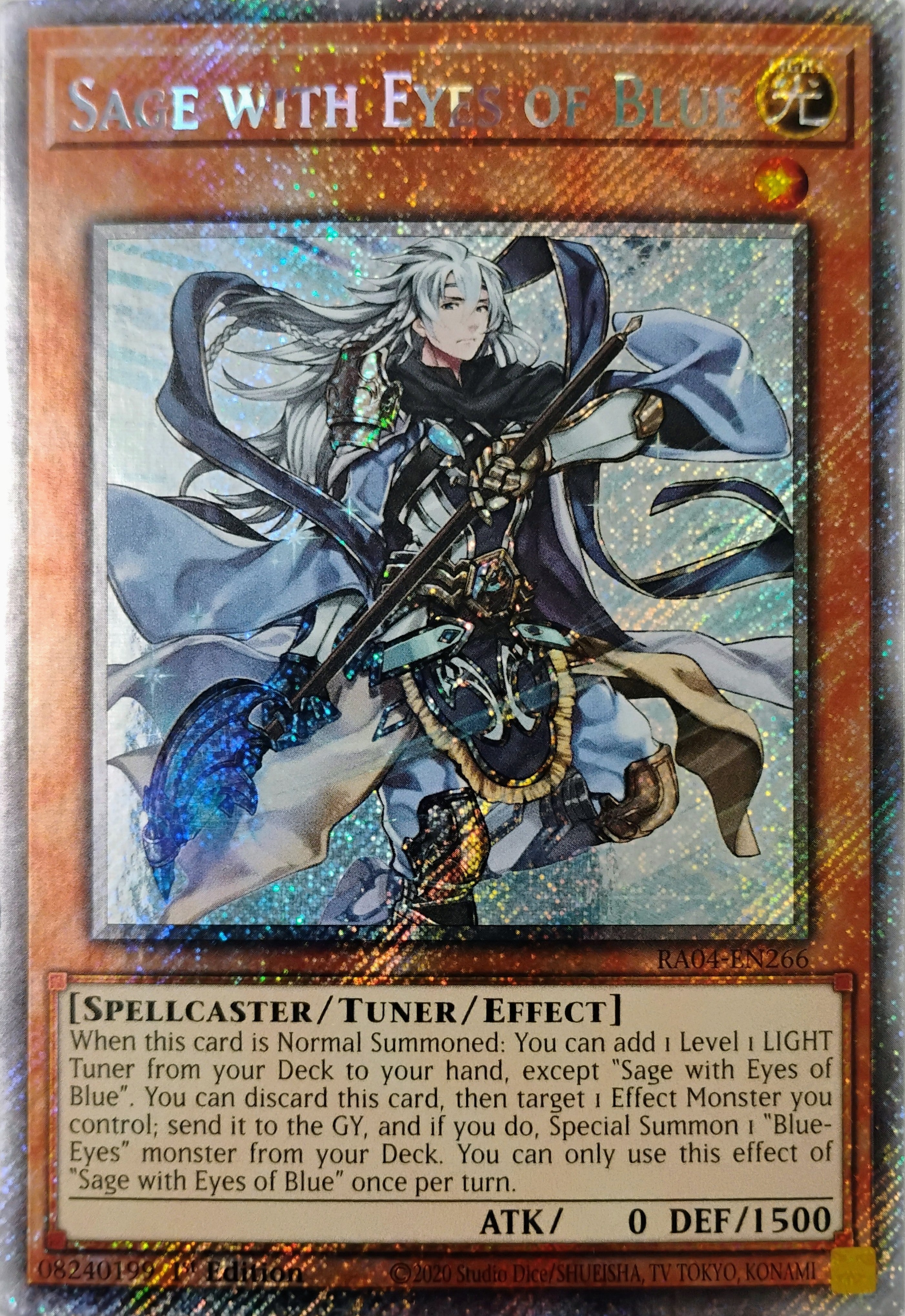 Yugioh! Sage With Eyes Of Blue Ra04-en266 Platinum