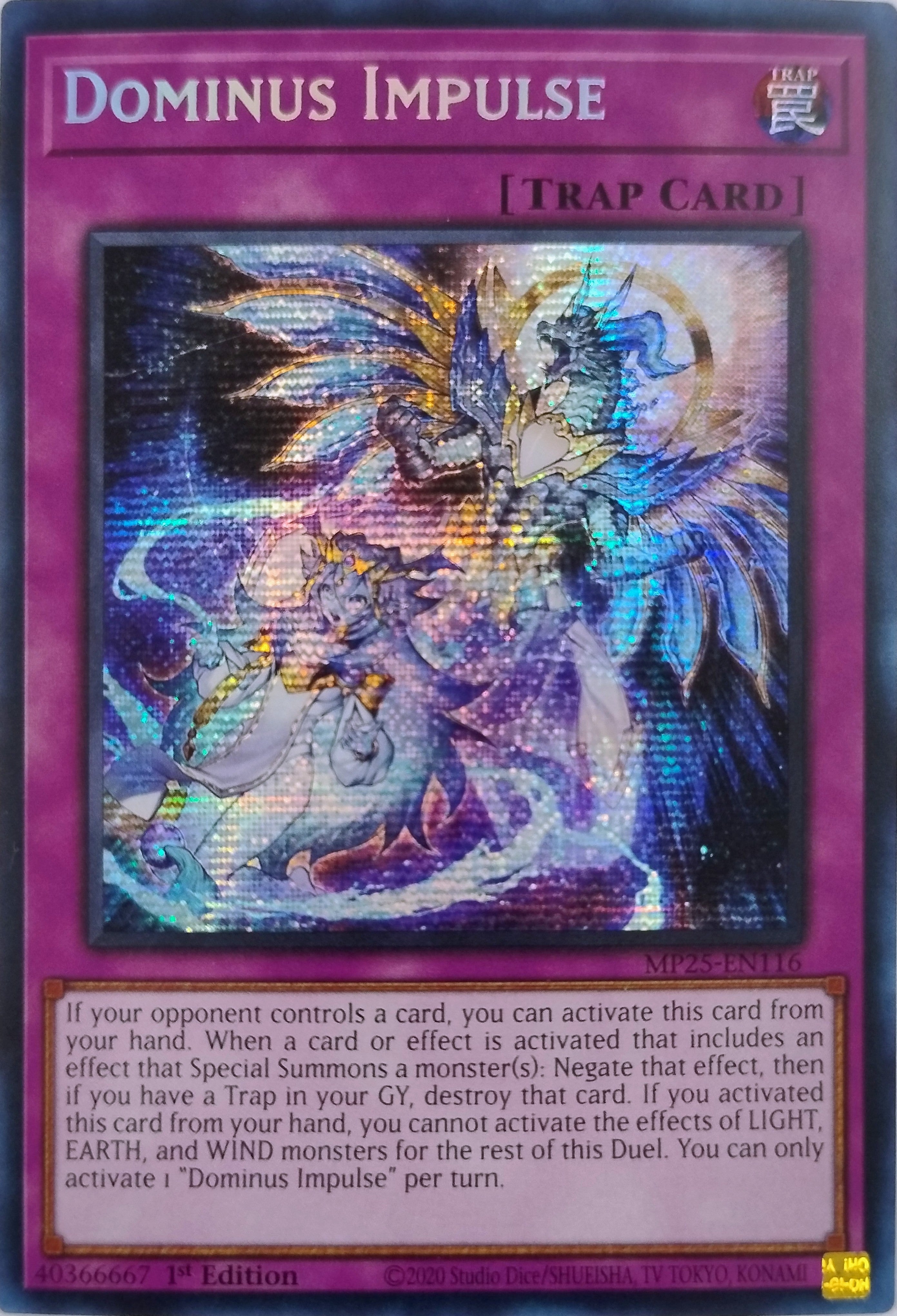 Yugioh! Dominus Impulse Mp25-en116 1st Edition Prismatic