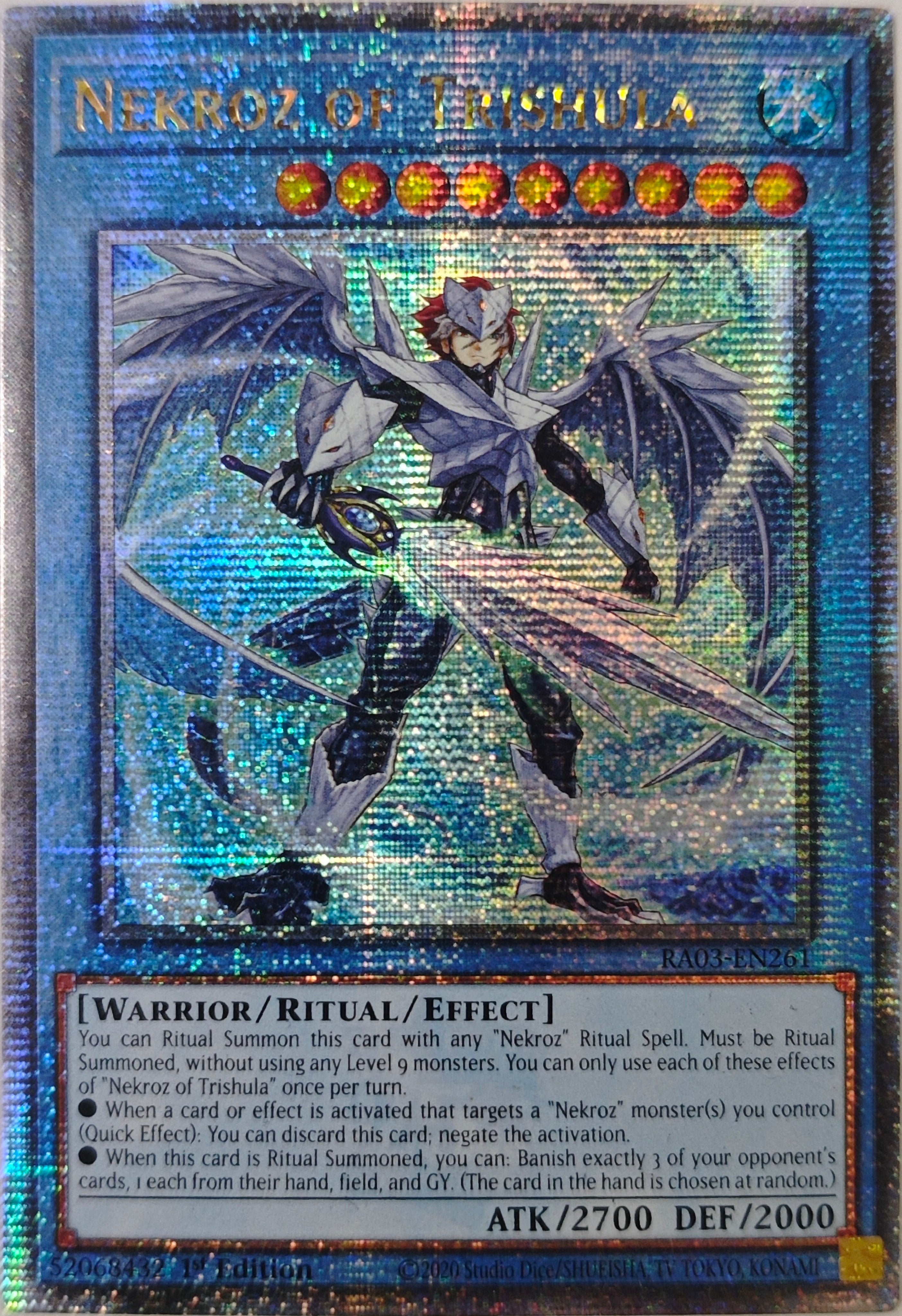 Yugioh! Nekroz of Trishula Ra03-En261 1st Edition Quarter