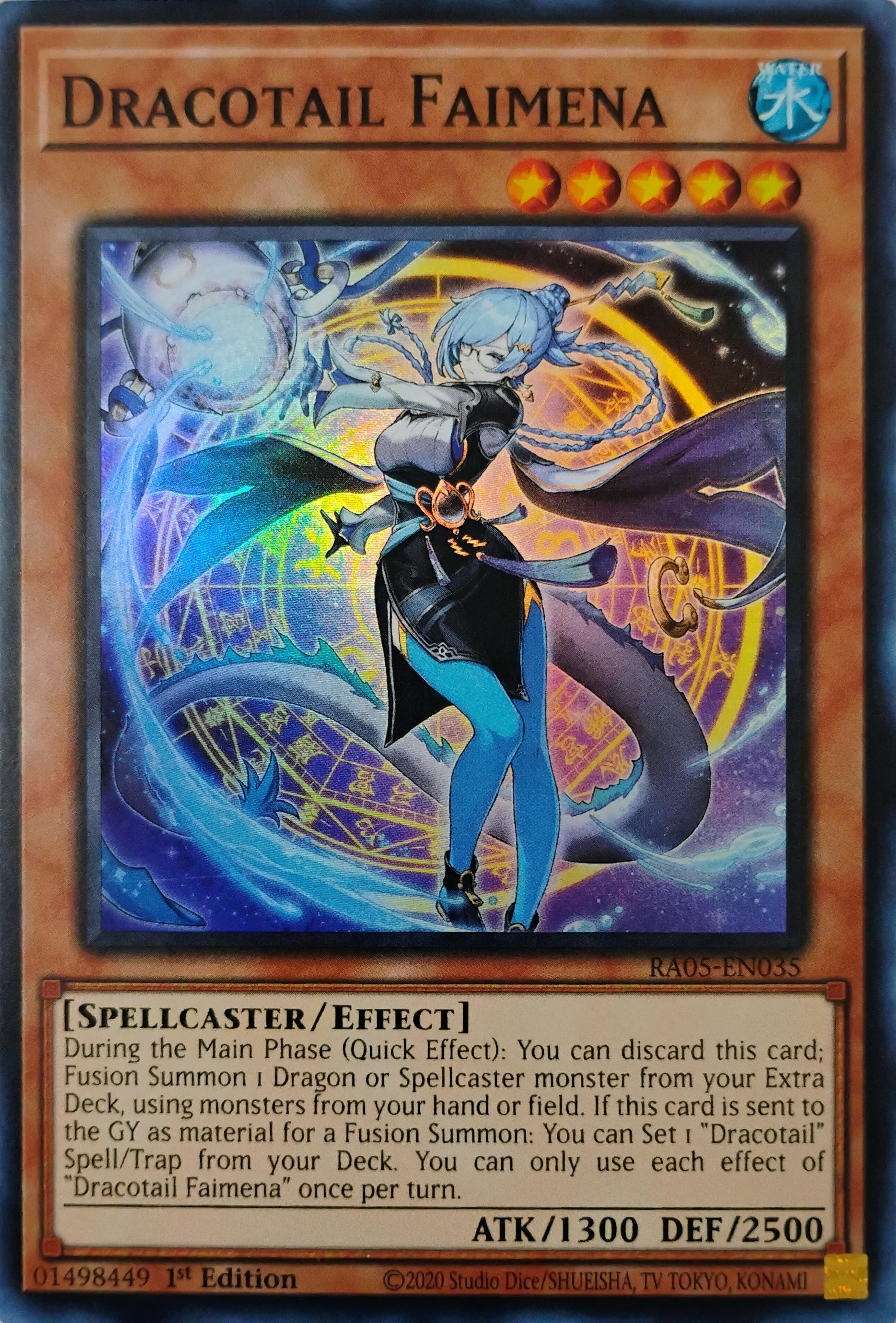 Yugioh! Dracotail Faimena Ra05-en035 Super Rare