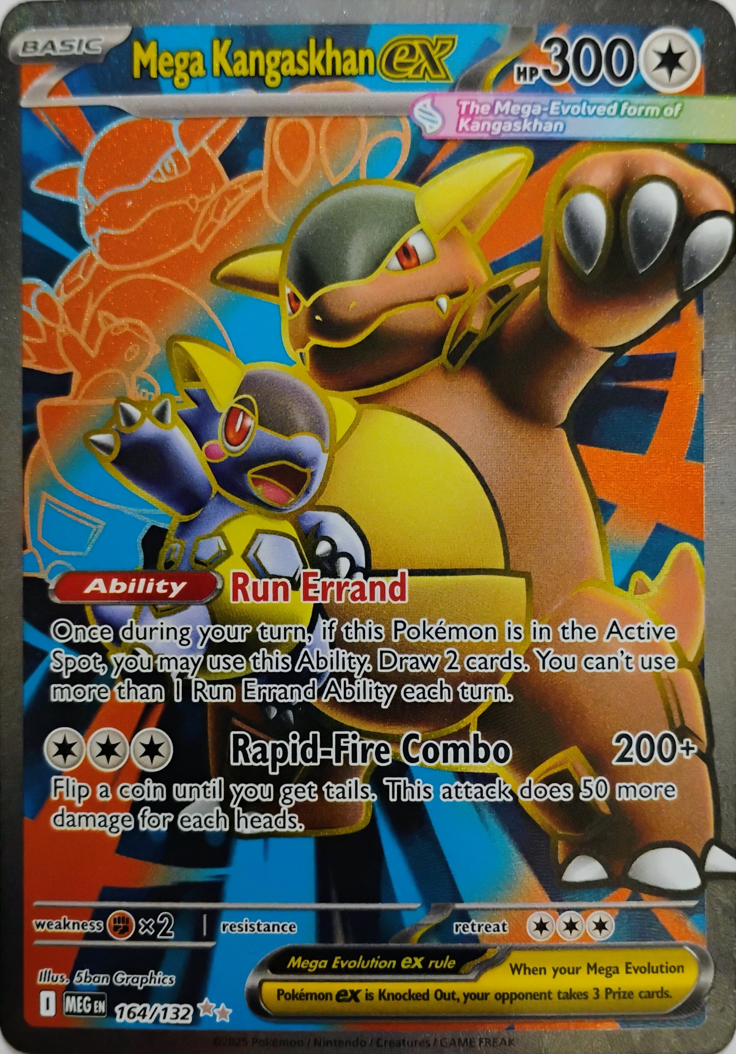 Pokémon tcg Mega Kangaskhan Ex 164/132