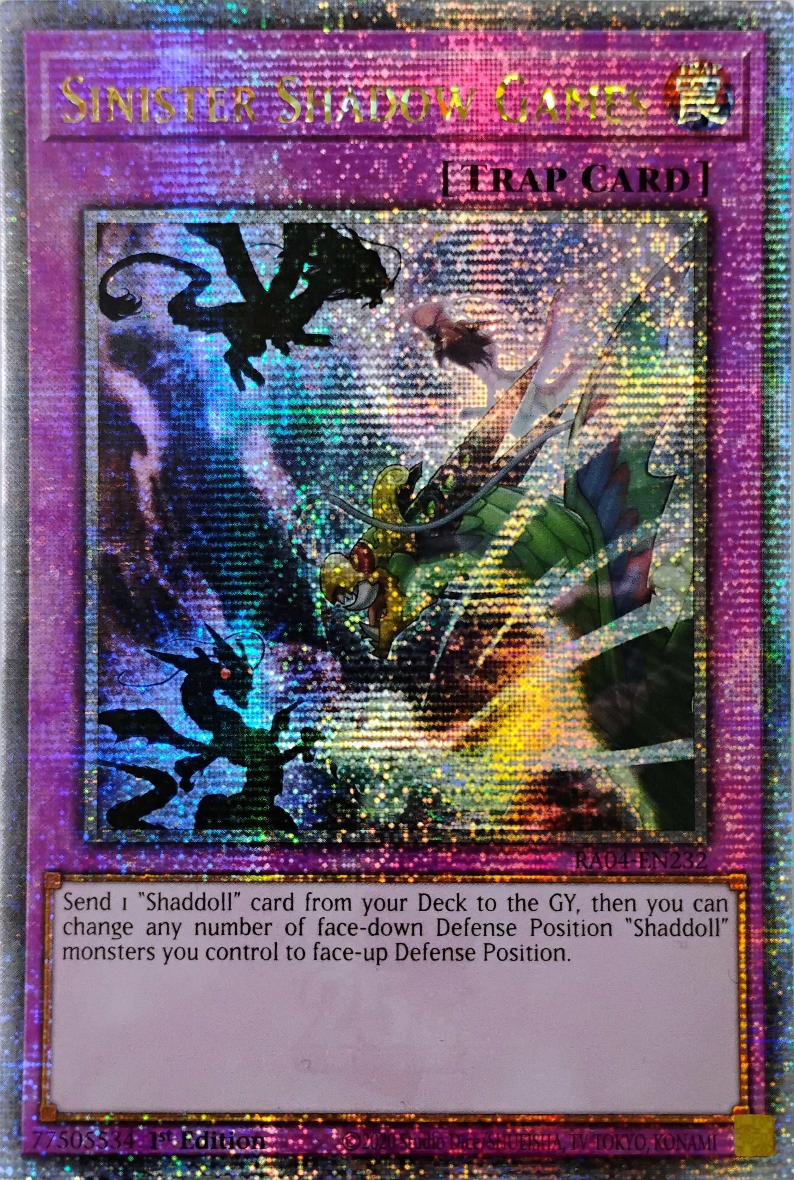 Yugioh! Sinister Shadow Games Ra04-en232 1st edition