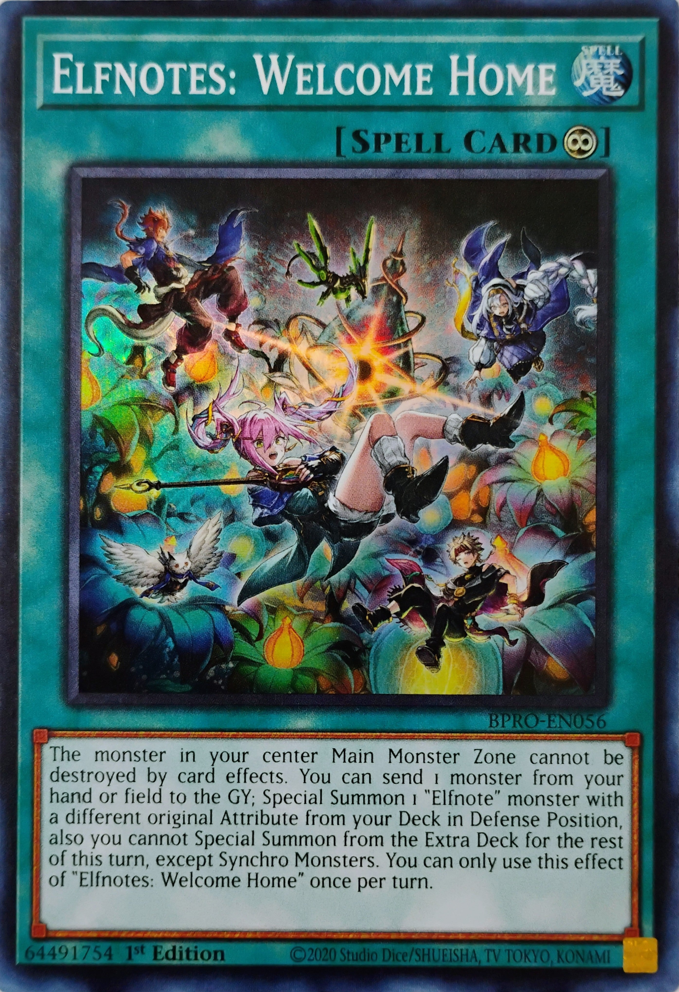 Yugioh! Elfnotes: Welcome Home Bpro-en056 Super Rare
