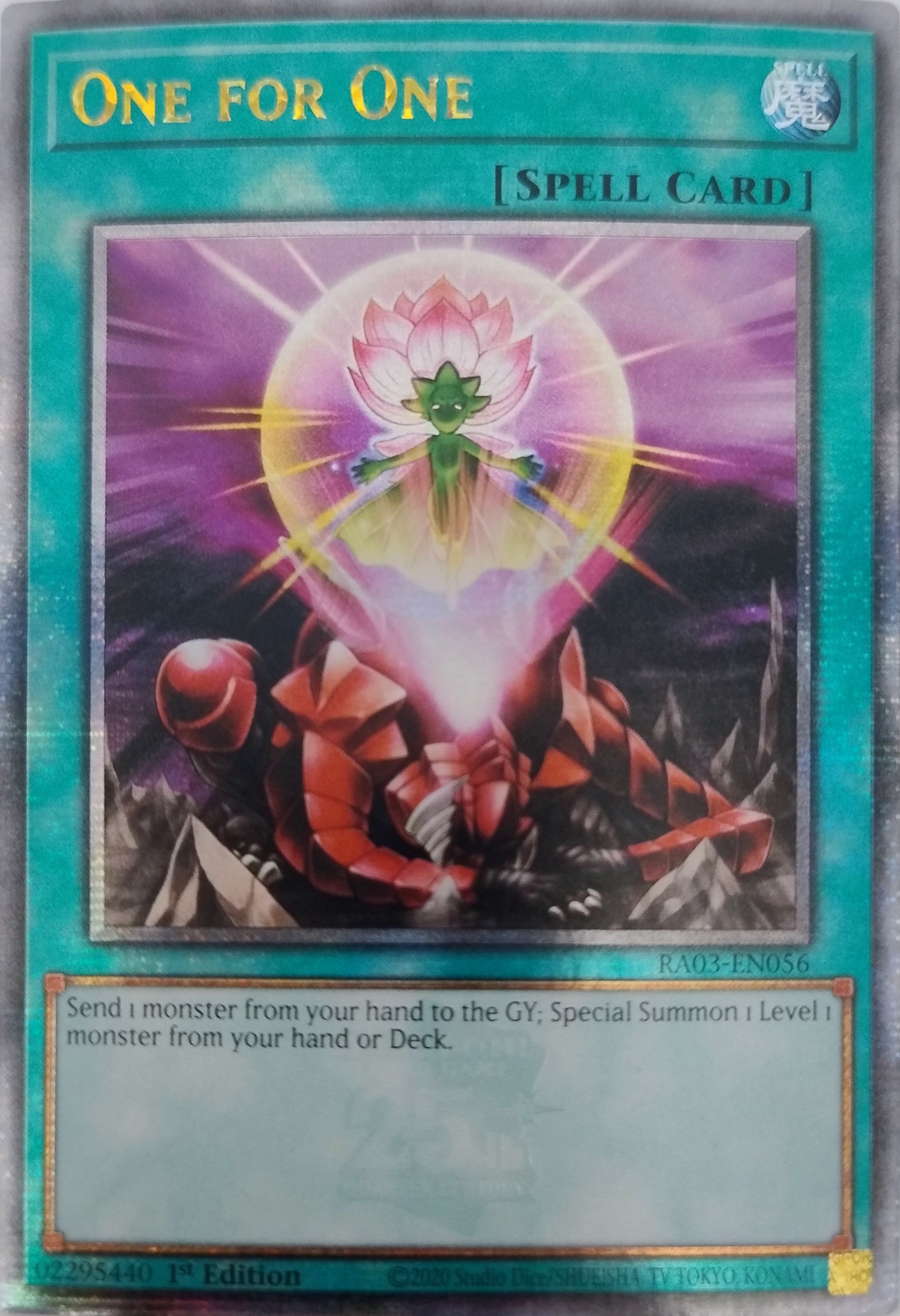 Yugioh! One For One Ra03-en056 1st Edition Quarter
