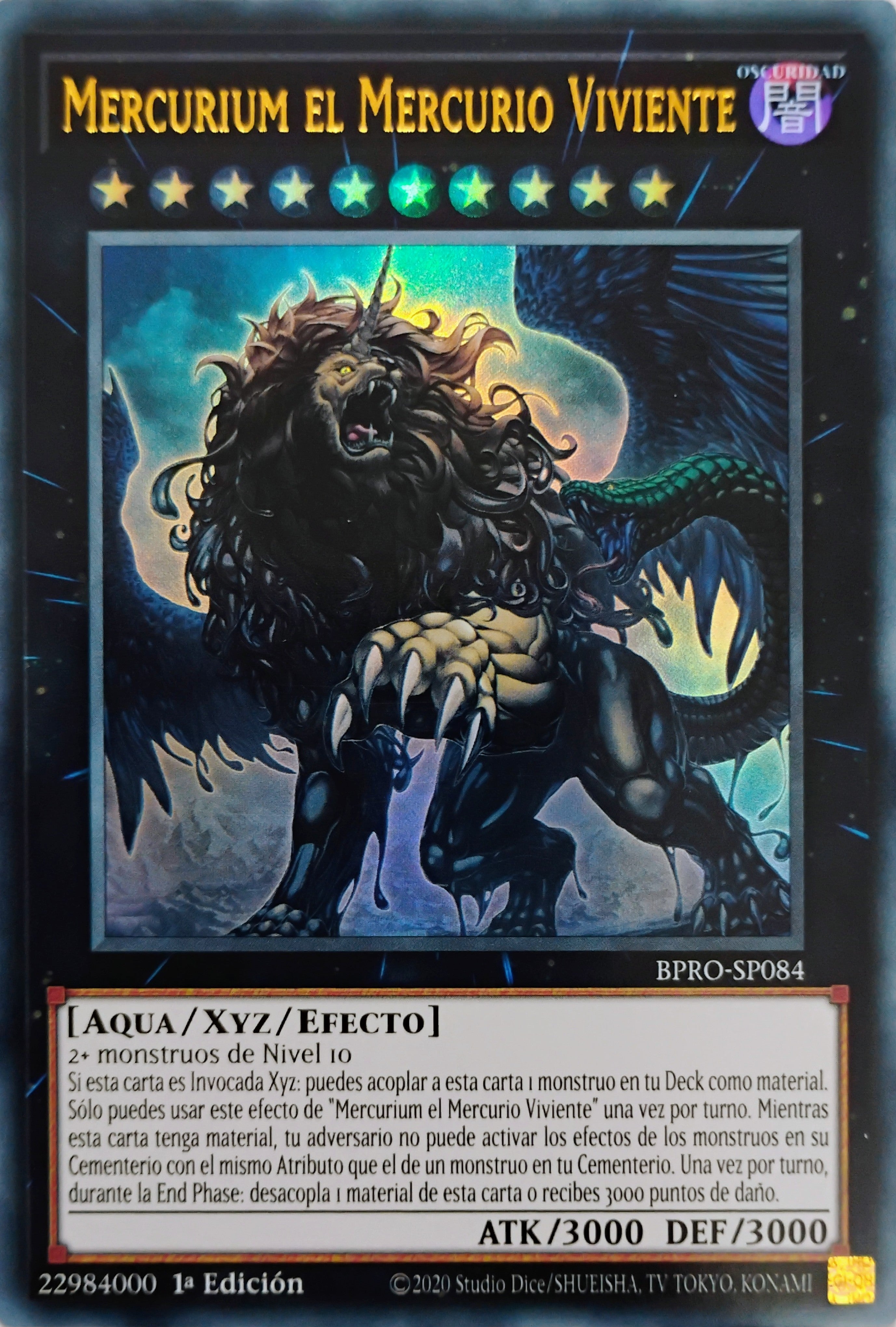 Yugioh! Mercurium El Mercurio Viviente Bpro-sp084 ultra Rare