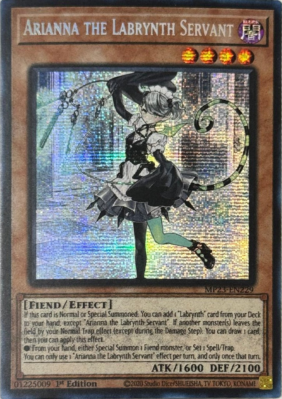 Yugioh! Arianna The Labrynth Servant MP23-EN229 Prismática (Error de Impresión)