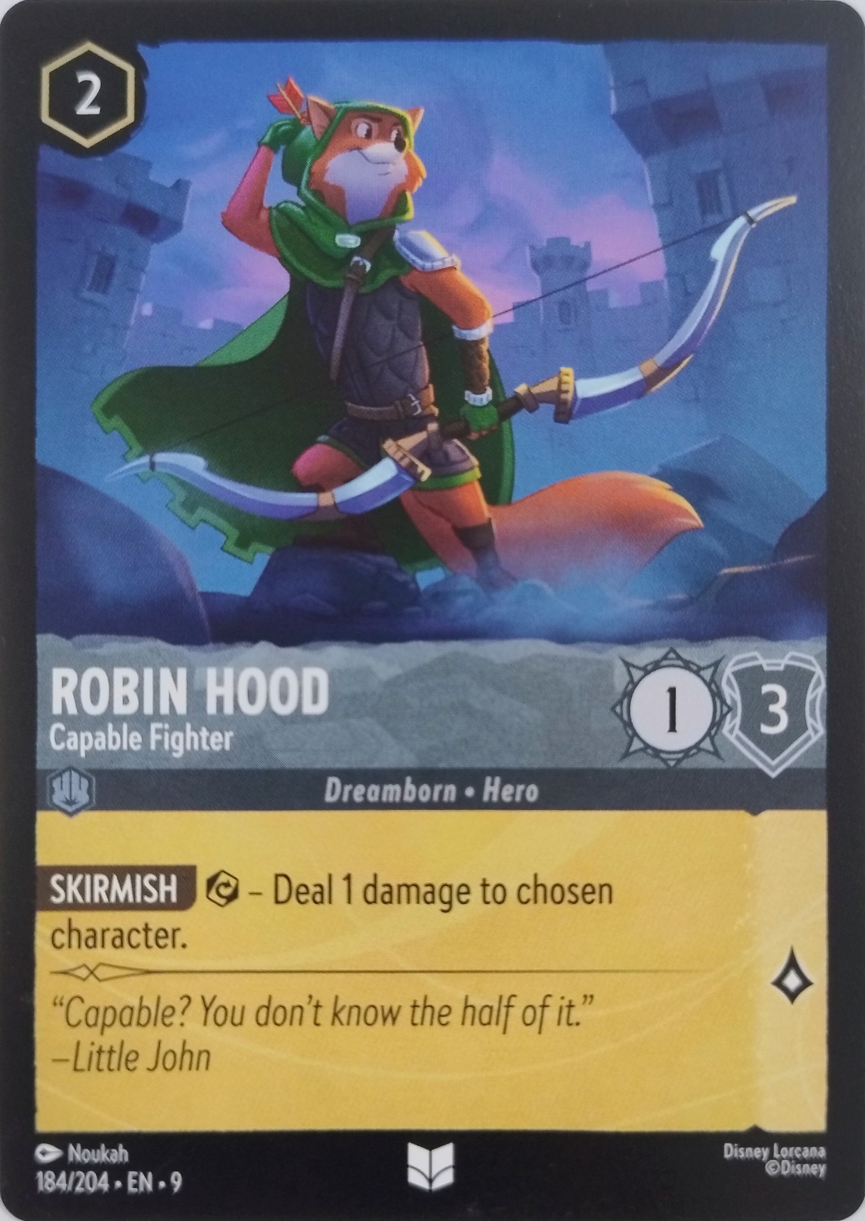 Disney Lorcana Robin Hood 184/204