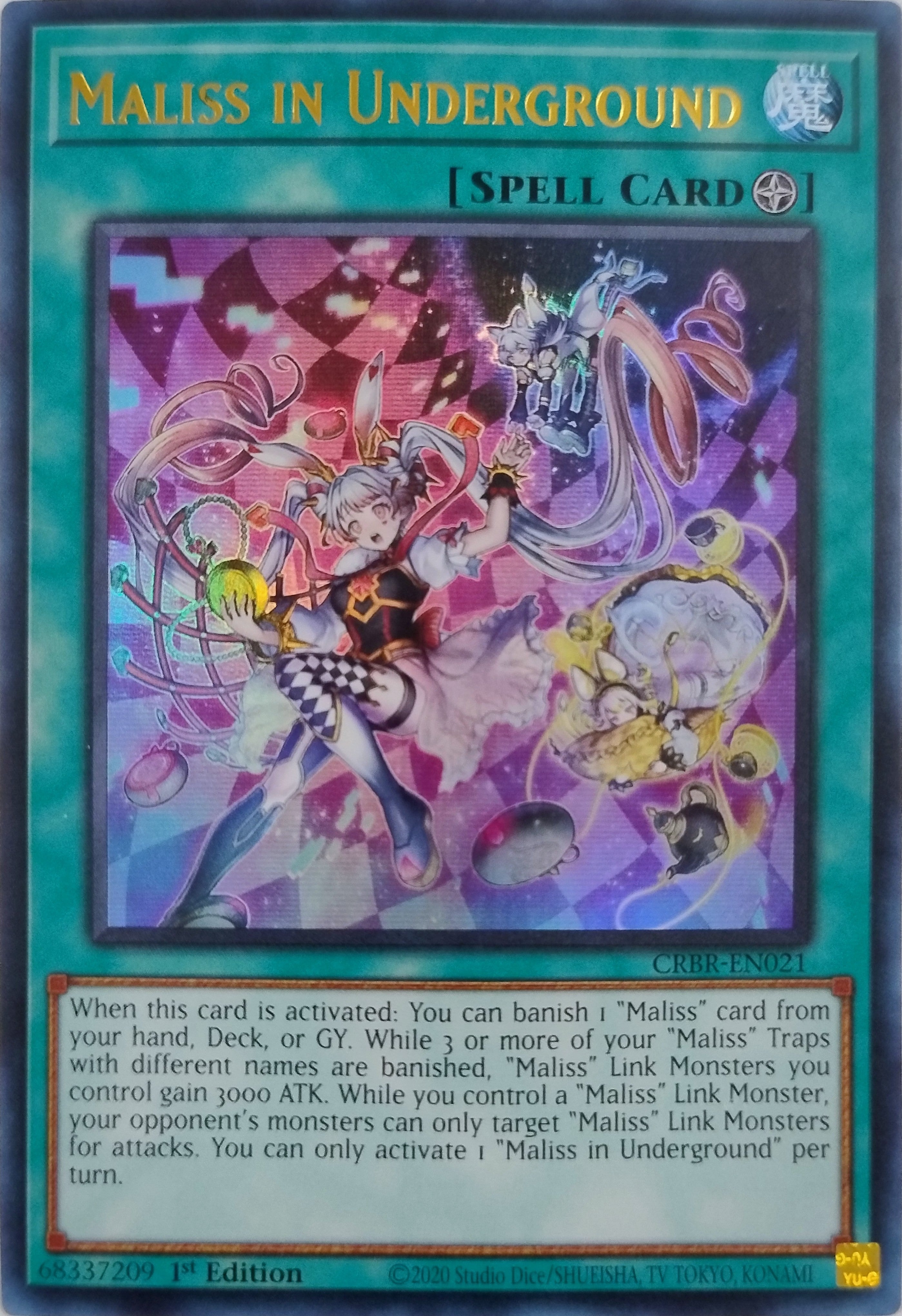 Yugioh! Maliss In Underground Crbr-en021 1st Edition Ultra