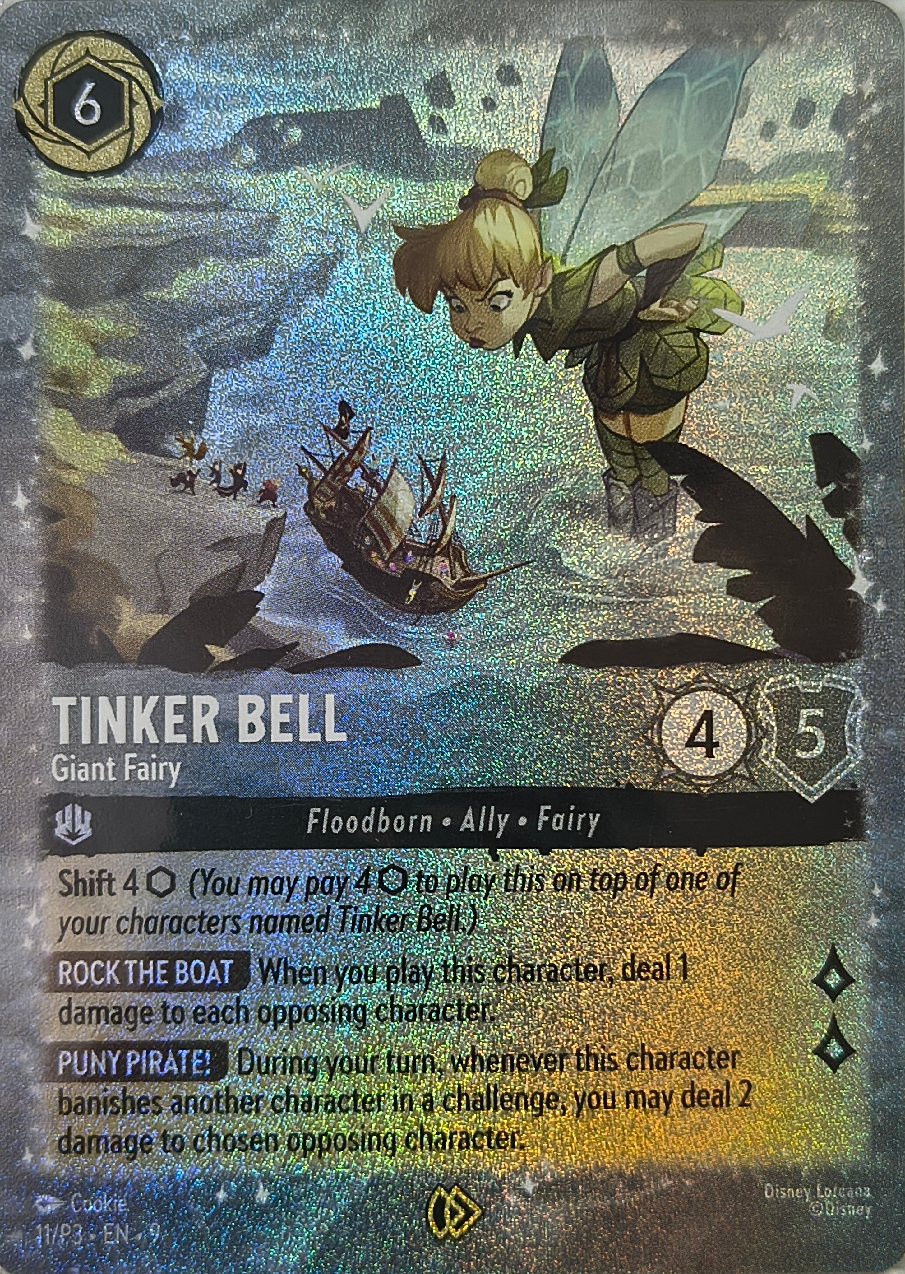 Disney Lorcana Tinker Bell 11/P3 Foil
