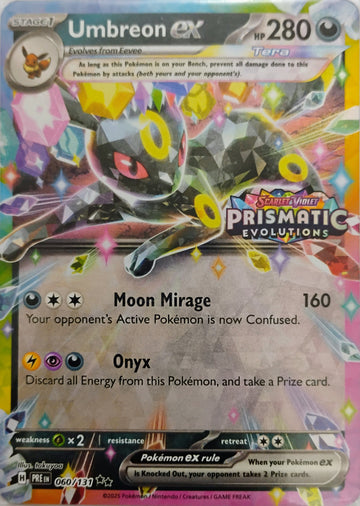 Pokémon tcg Umbreon Ex 060/131 (Prismatic Evolutions)