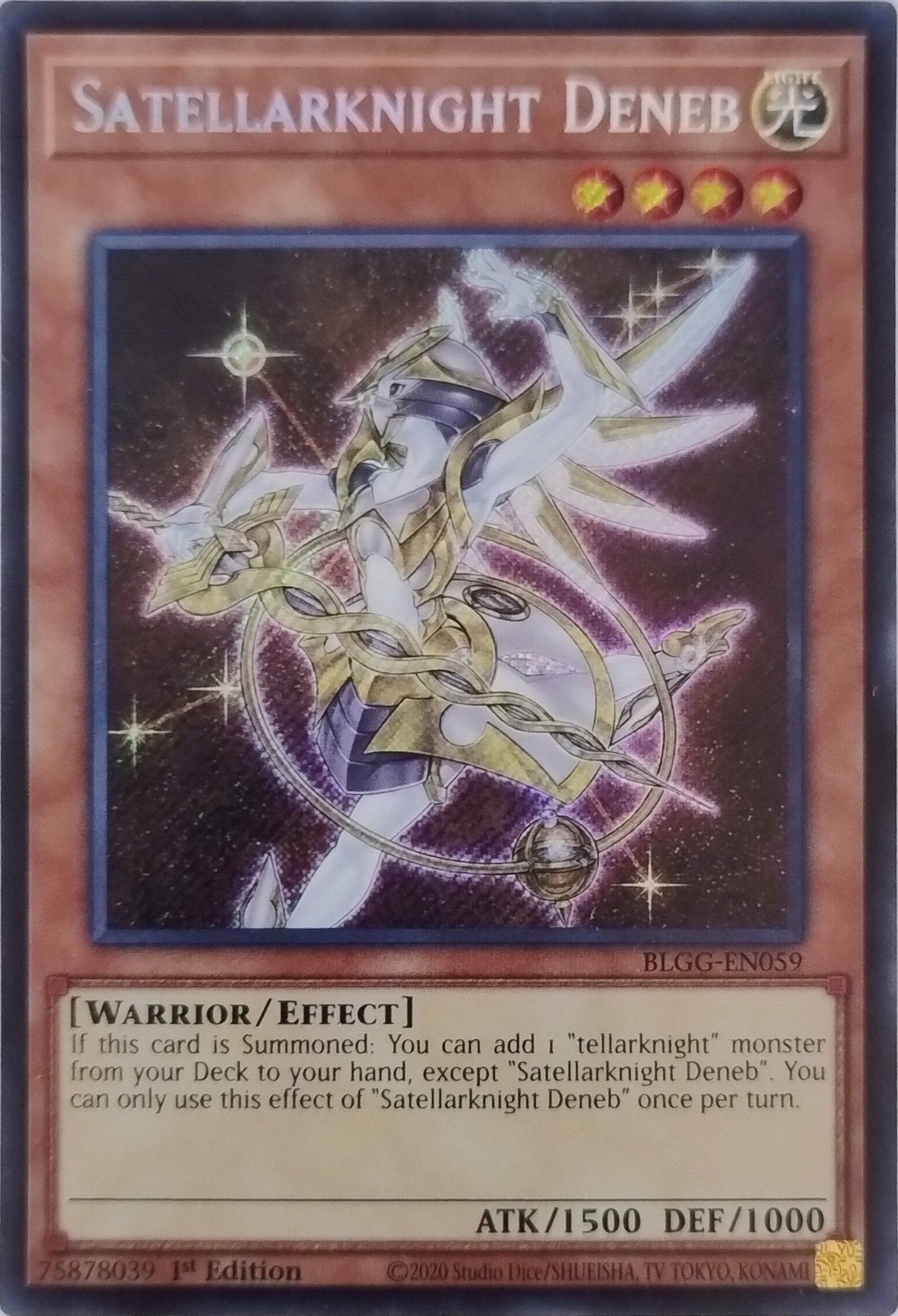 Yugioh! Satellarknight Deneb Blgg-en059 1st Edition Secret