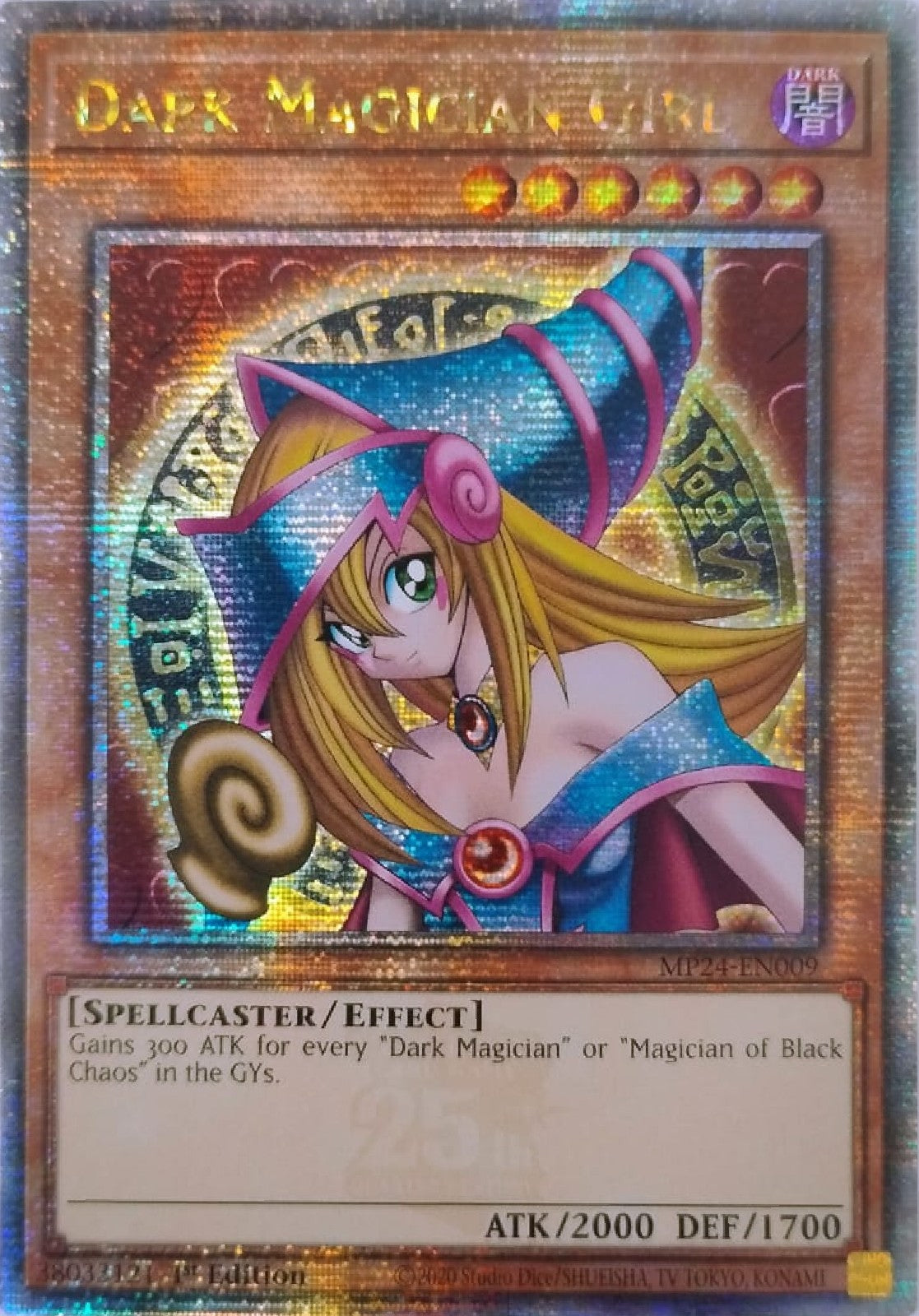 Yugioh! Dark Magician Girl Mp24-en009 1st edition Quarter Century