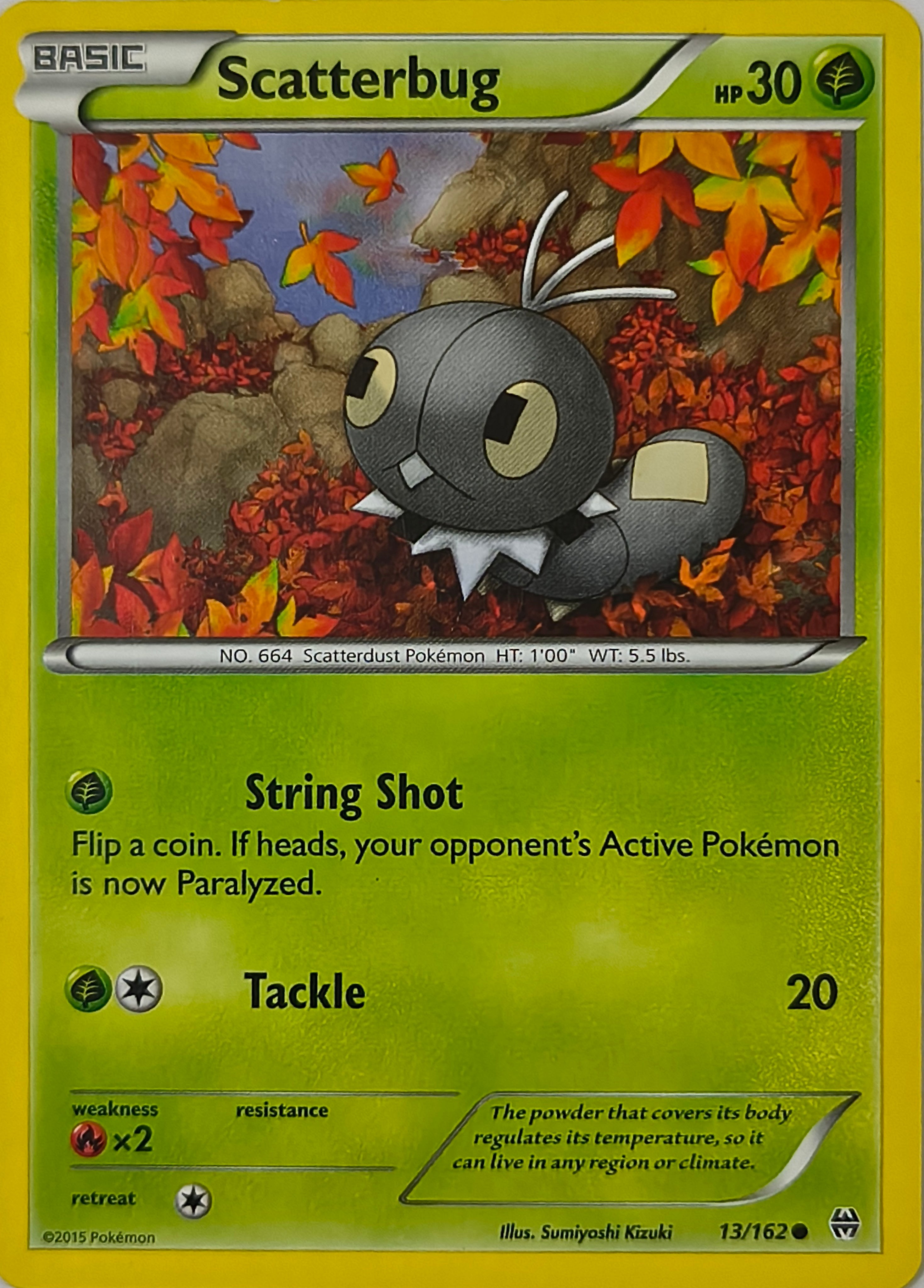 Pokémon tcg Scatterbug 13/162