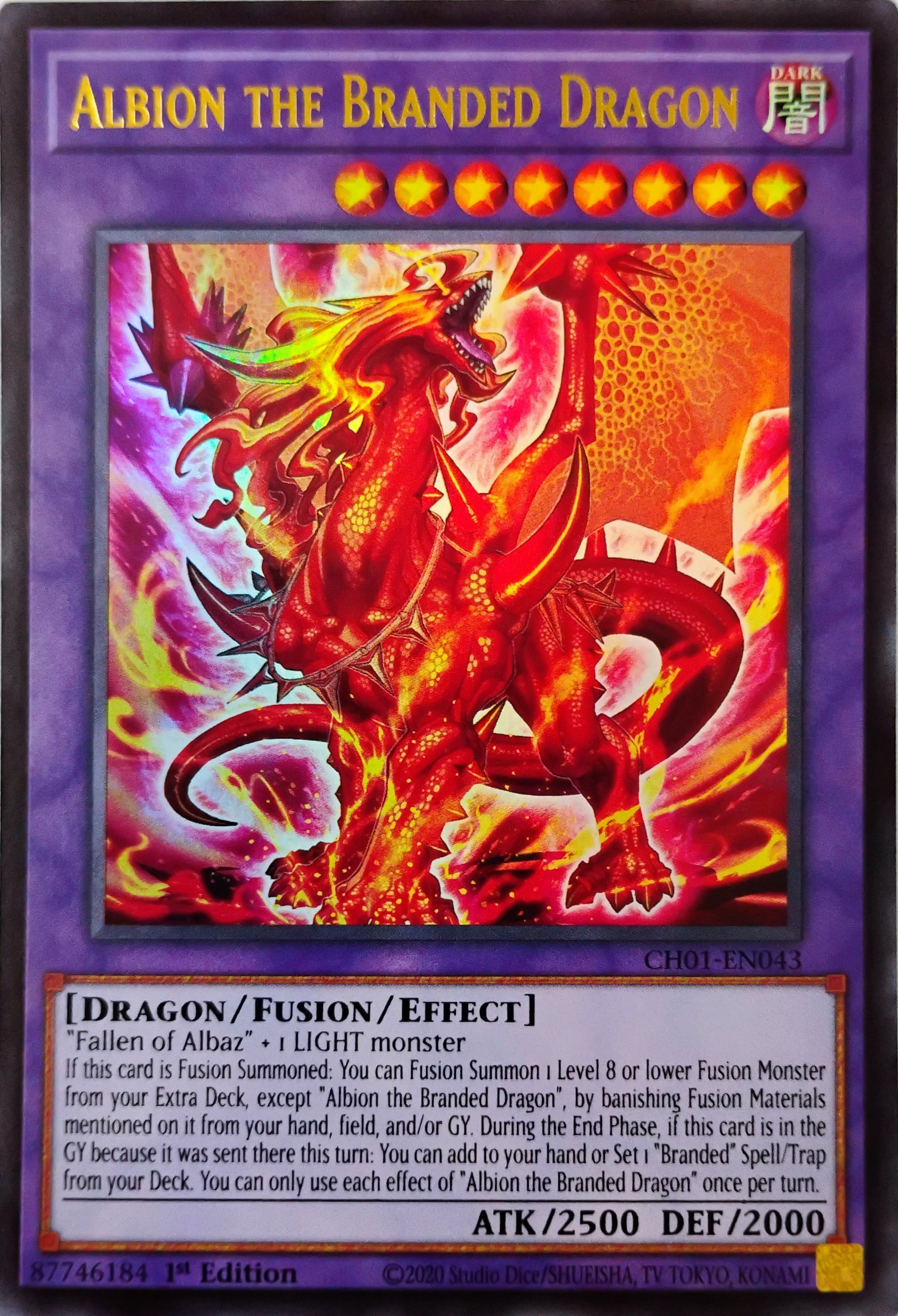 Yugioh! Albion The Branded Dragon Ch01-en043 Ultra Rare