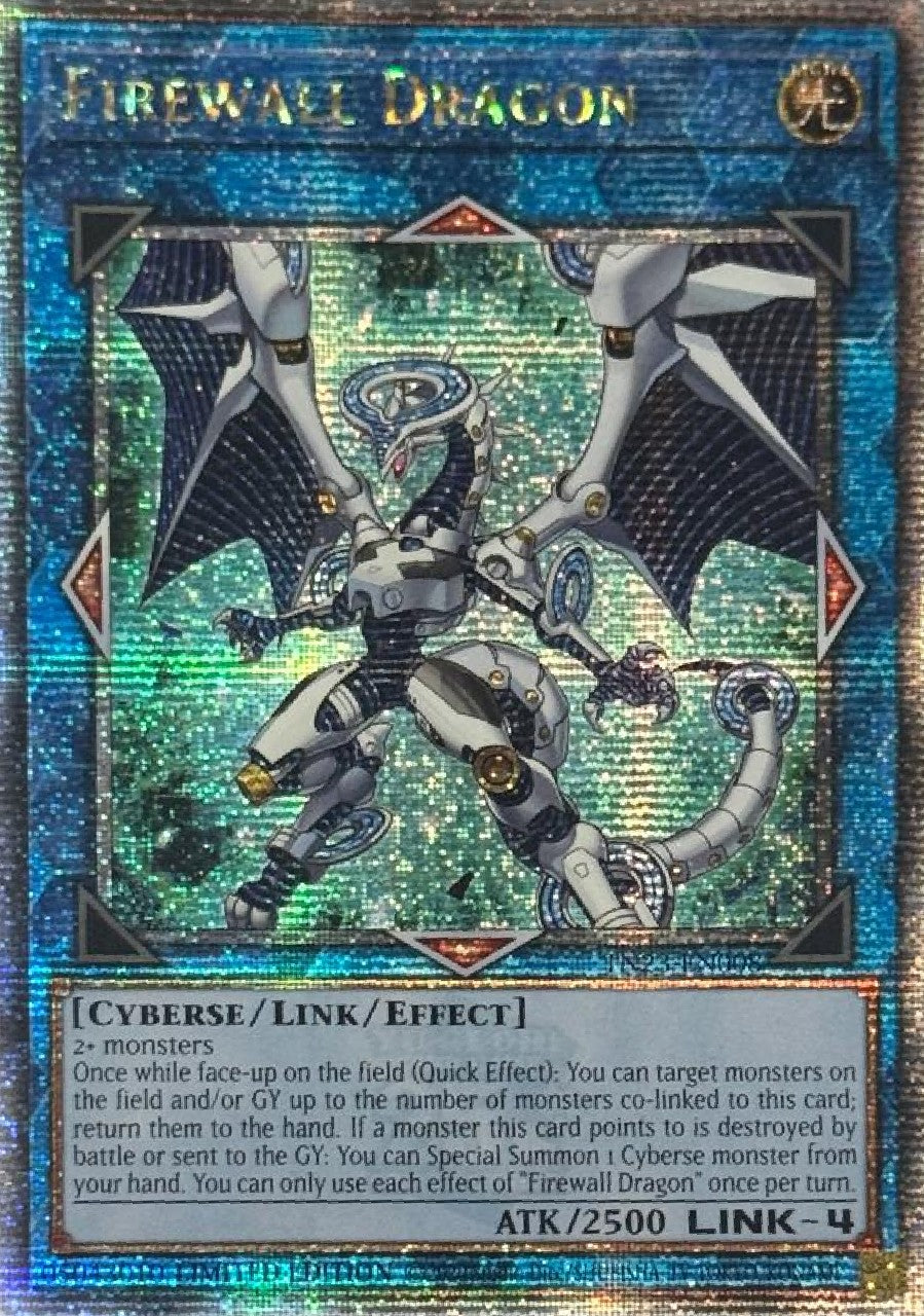 Yugioh! Firewall Dragón TN23-EN008 LIMITED EDITION Quarter