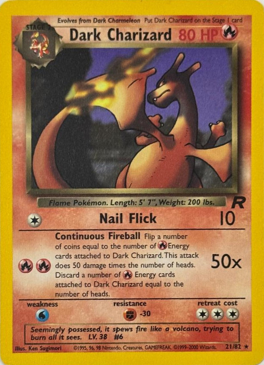 Pokémon Tcg Dark Charizard 21/82