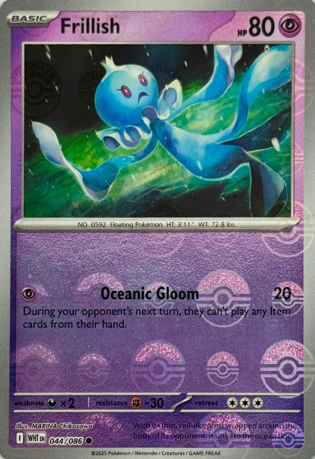 Pokémon Tcg Frilish 044/086 (Poke Ball)