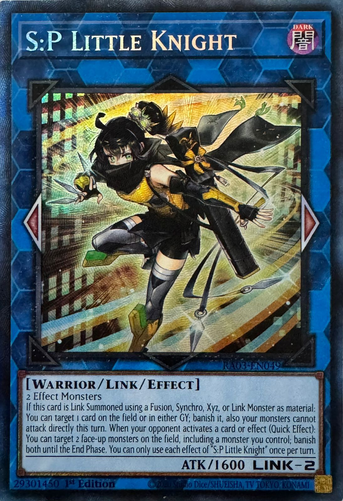 Yugioh! S:p Little Knight Ra03-en049 1st Edition Collector