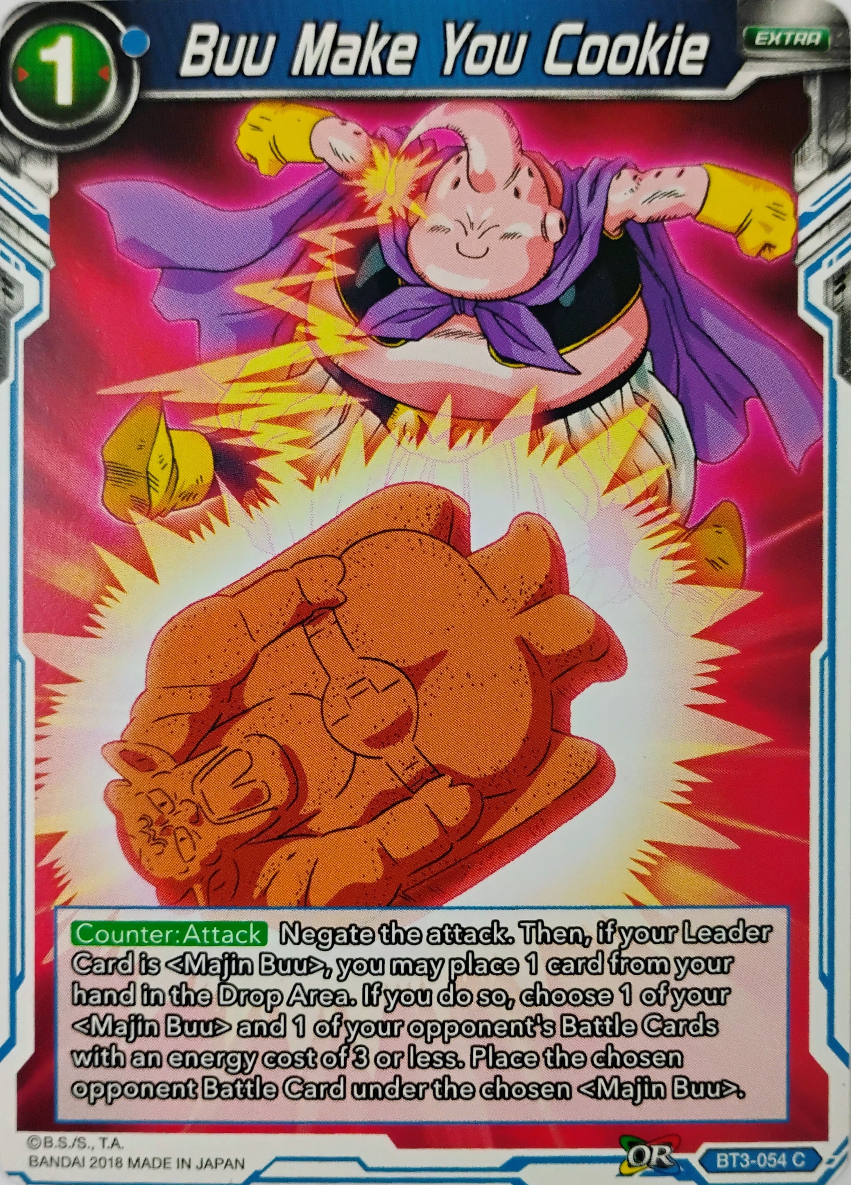 Dragón ball tcg Buu Make You Cookie Bt3-054