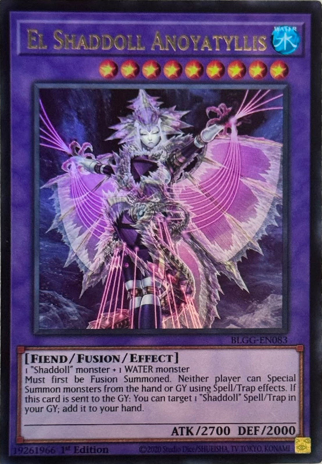Yugioh! El Shaddoll Anoyatyllis BLGG-EN083 1st Edition Ultra