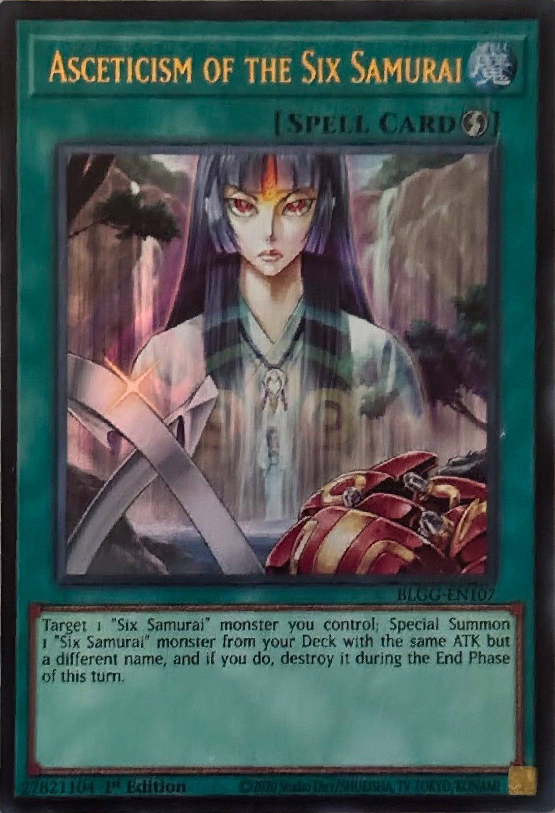 Yugioh! Ascetecism Of The Six Samurai BLGG-EN107 1St Edition Ultra