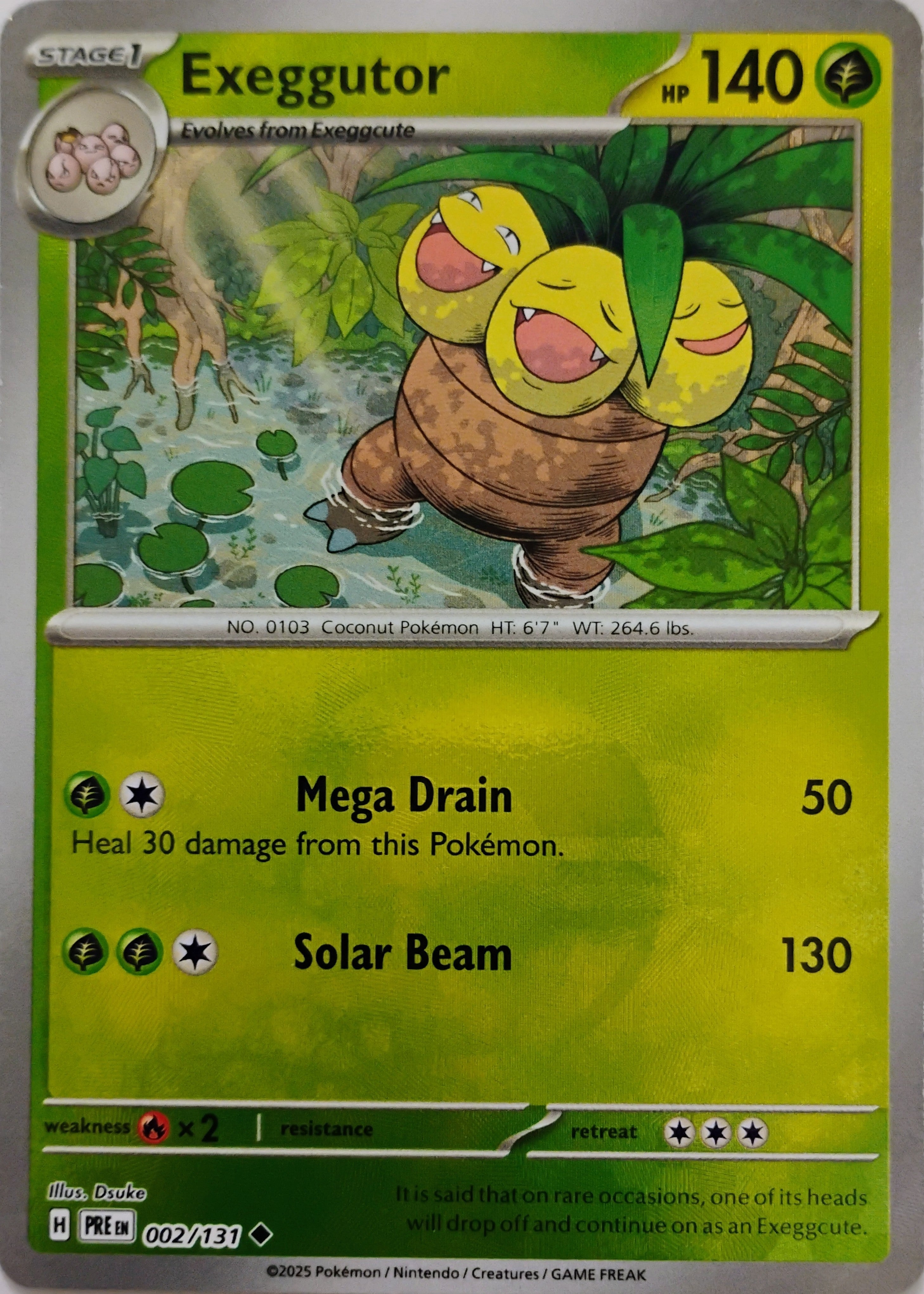 Pokémon tcg Exeggutor 002/131 (Poke Ball)