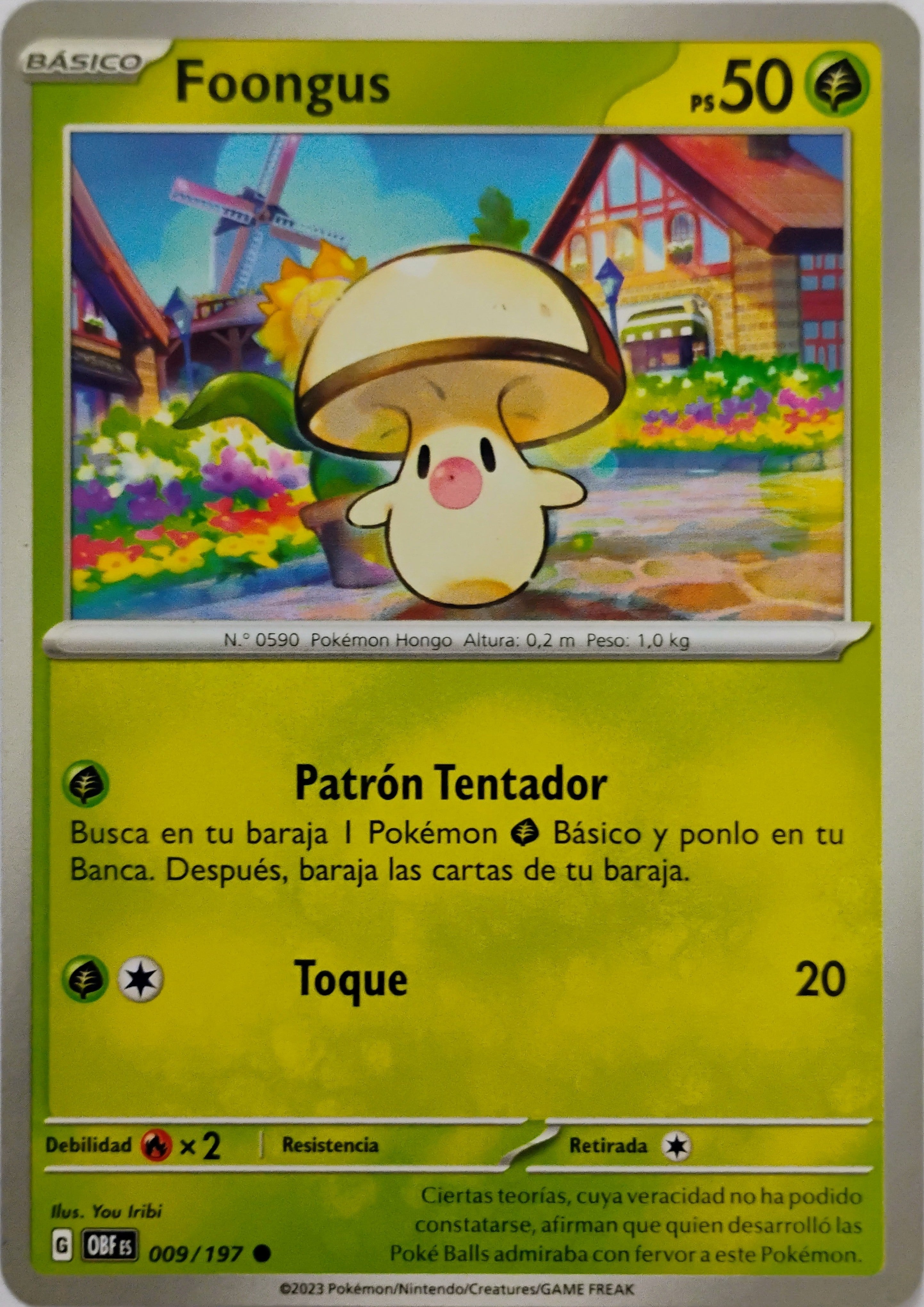 Pokémon tcg Foongus 009/197 (Español)