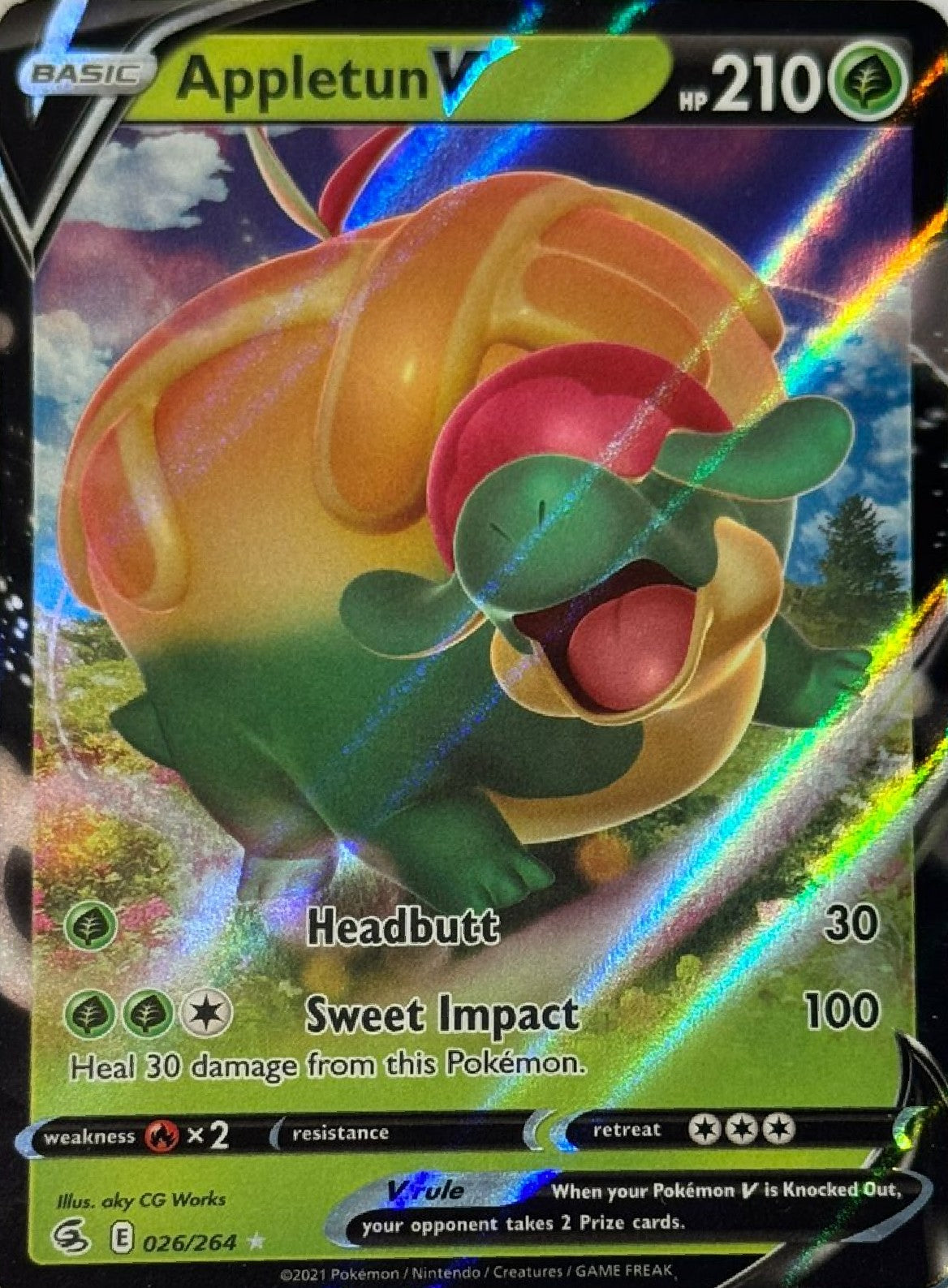 Pokemon Tcg Appletun V 026/264