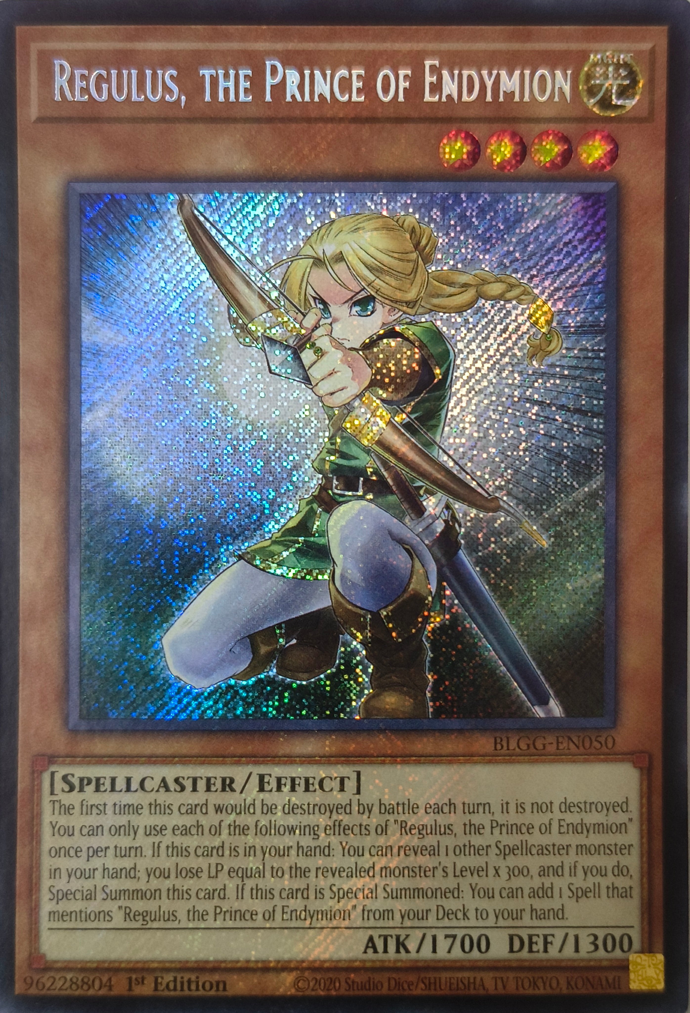 Yugioh! Regulus The Prince Of Endymion Blgg-en050 1st edition Ultra Rare