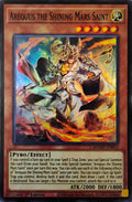 Yugioh! Arequus The Shining Mars Saint mzmu-en051 Super Rare