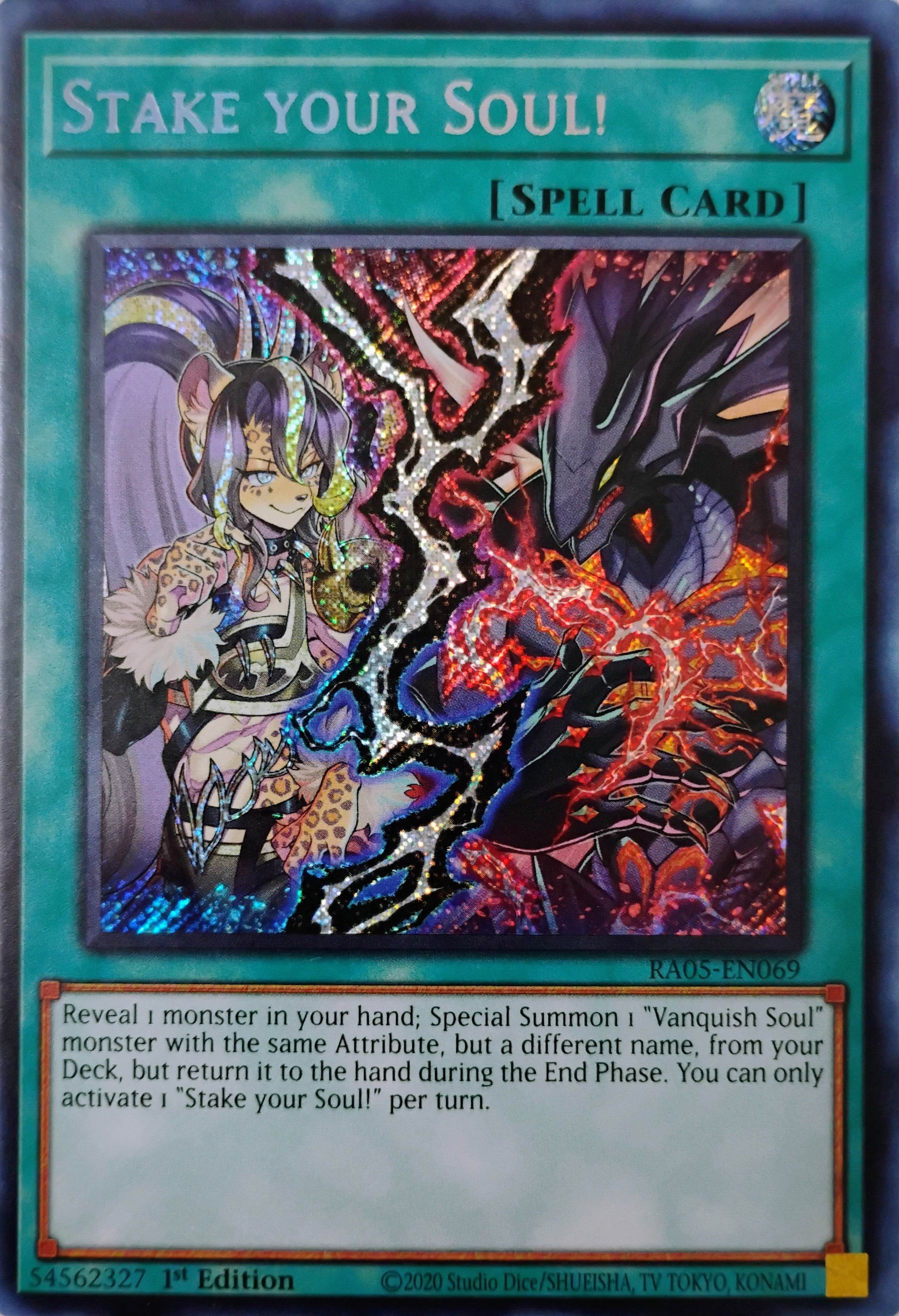Yugioh! Stake your Soul! Ra05-en069 1st edition Secreta