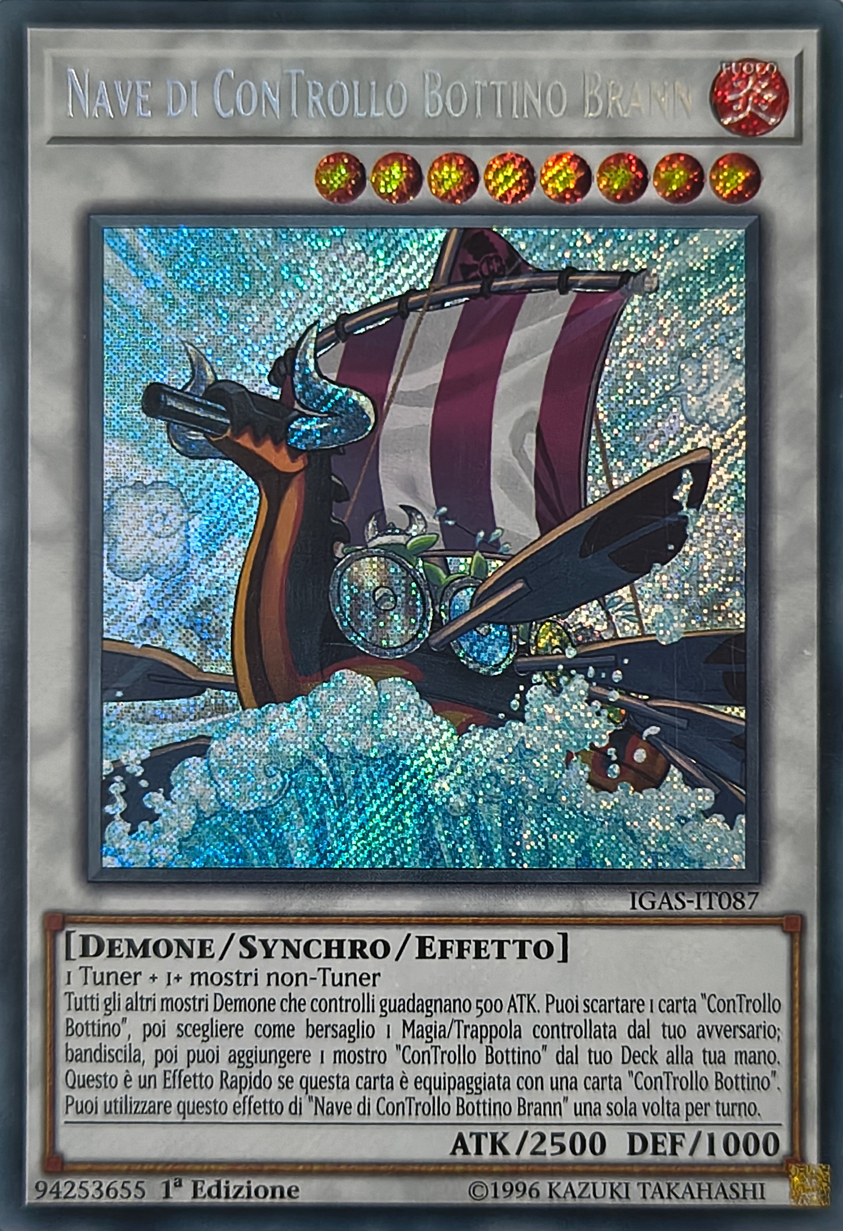 Yugioh! Nave Di Controllo Bottino Brann Igas-It087 1st Edition Secreta (Italiano)