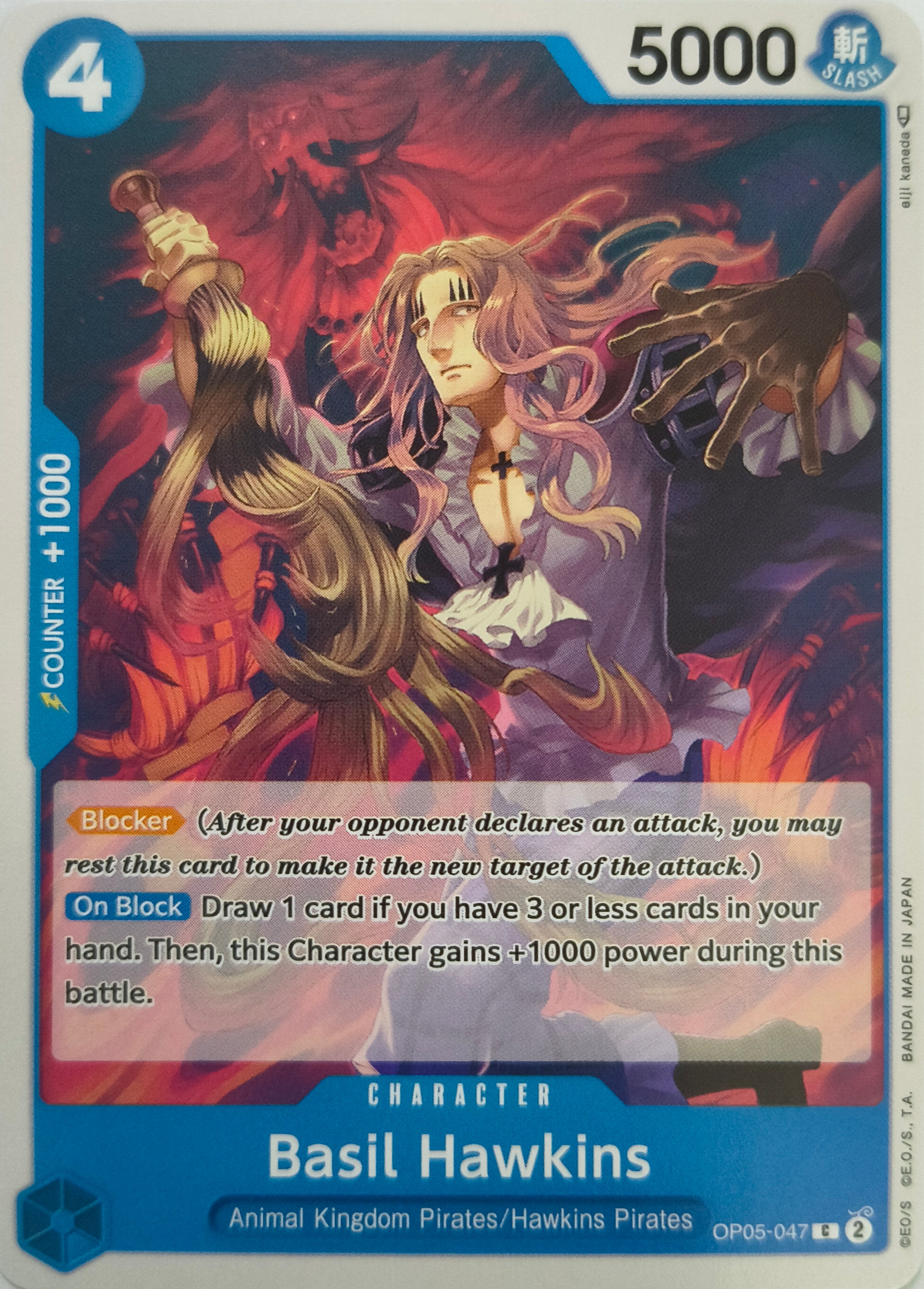 One piece Tcg Basil Hawkins Op05-047