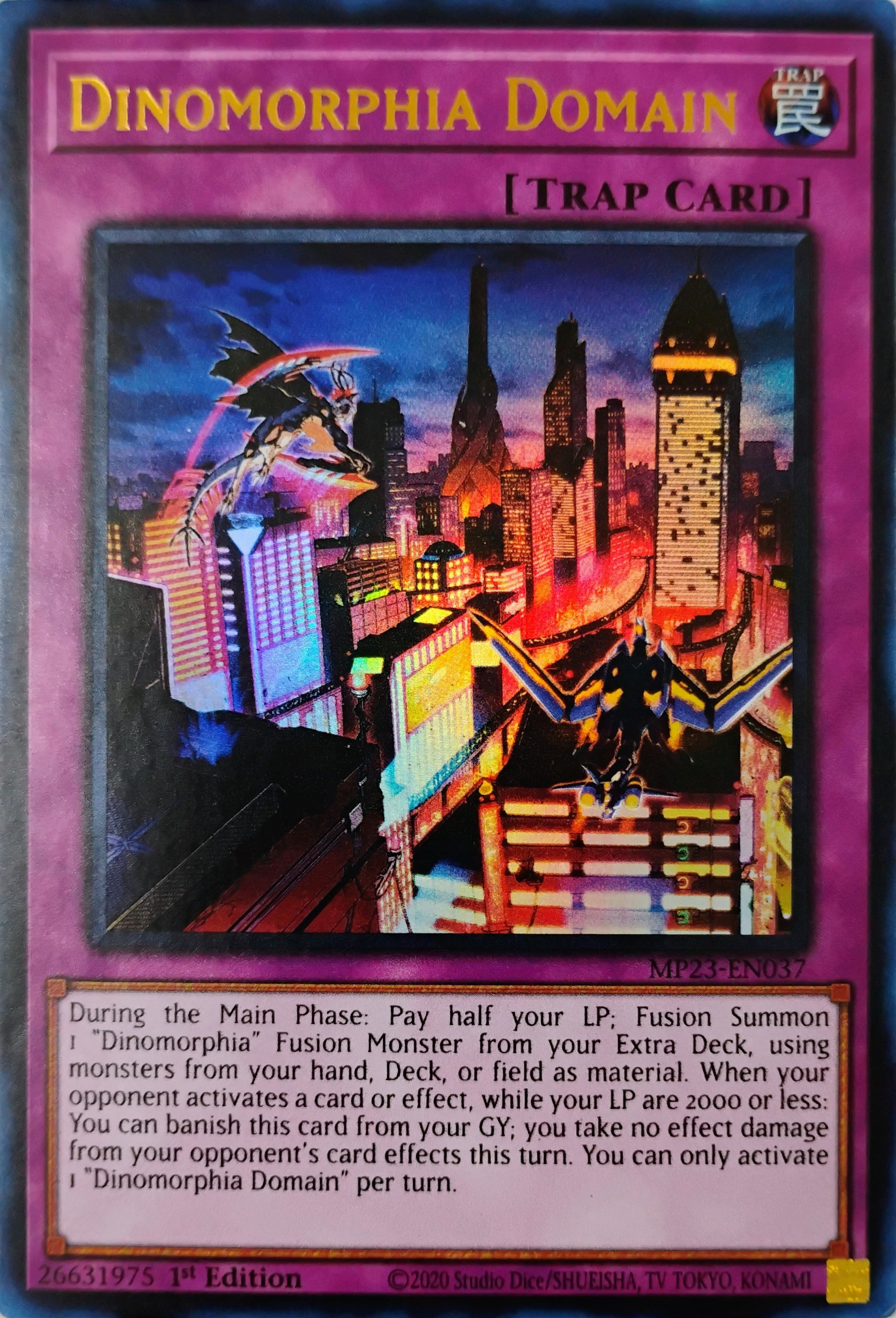 Yugioh! Dinomorphia Domain Mp23-en037 Ultra Rare
