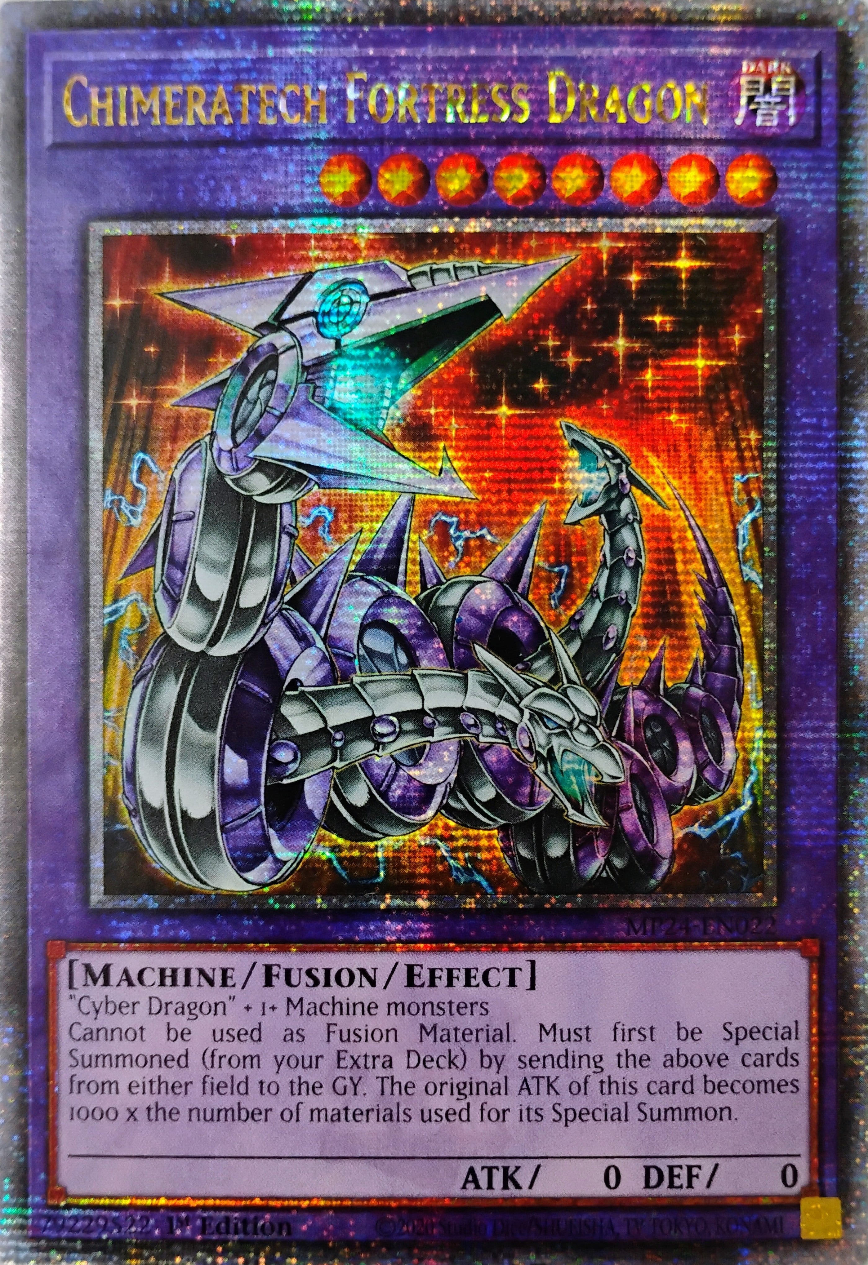 Yugioh! Chimeratech Fortress Dragon Mp24-en022 Quarter Century